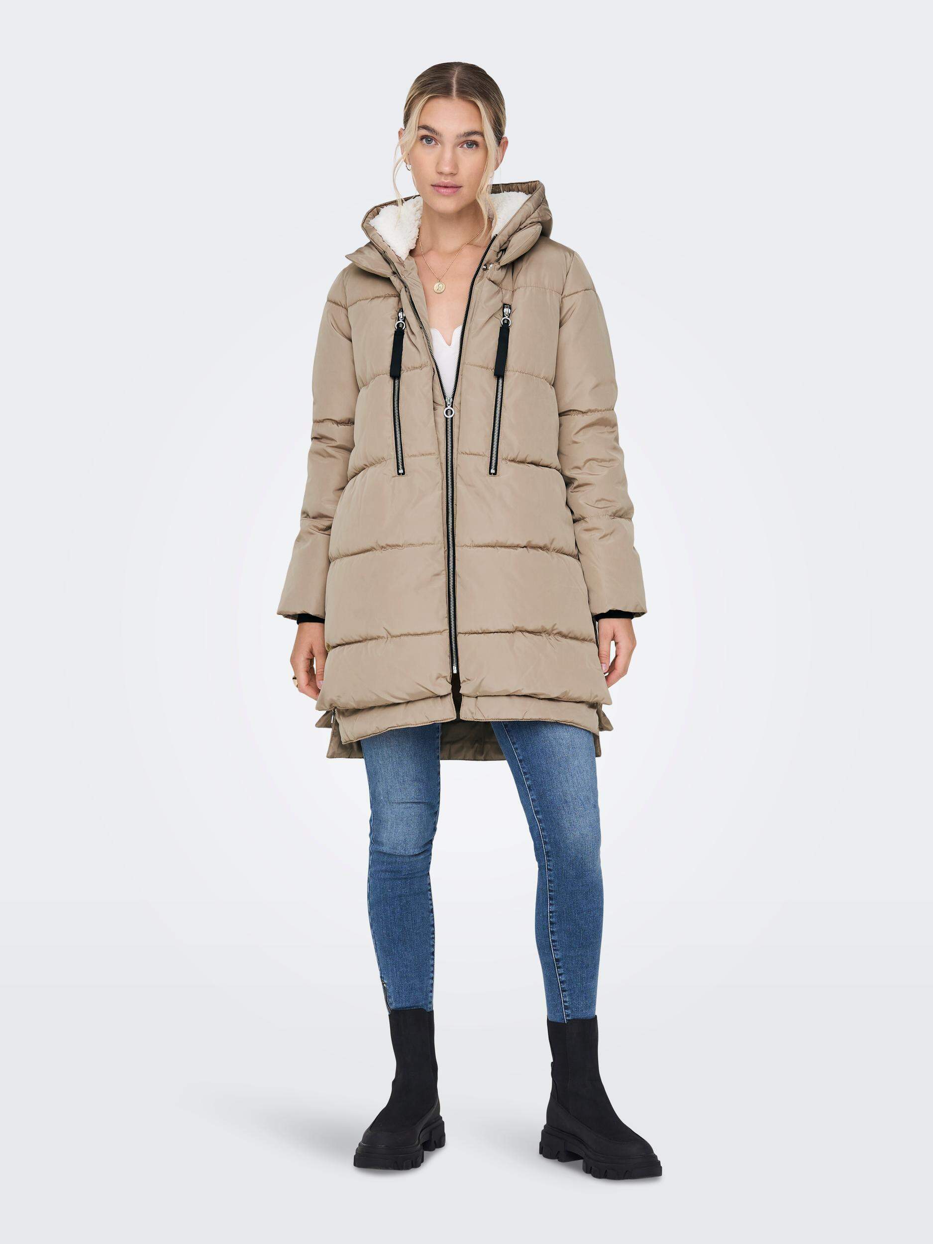 onlnora long puffer coat cc otw