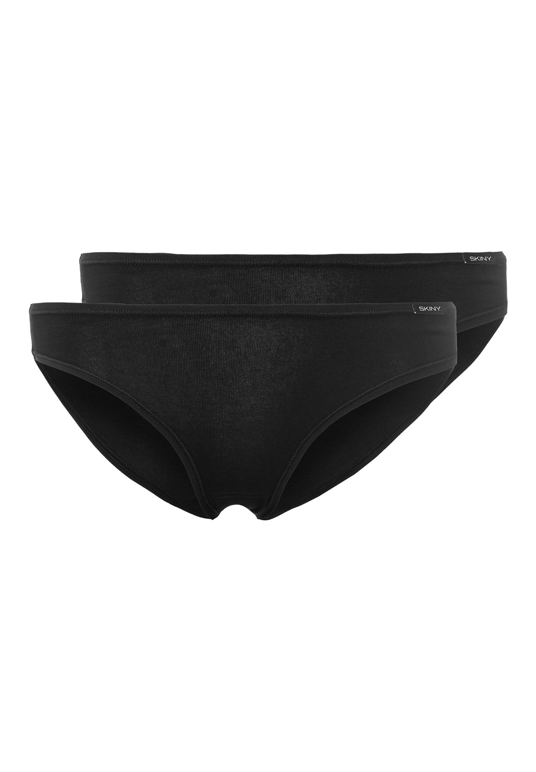 Skiny Damen - Rio Slip Doppelpack Cotton Advantage Black - Gr. - 40