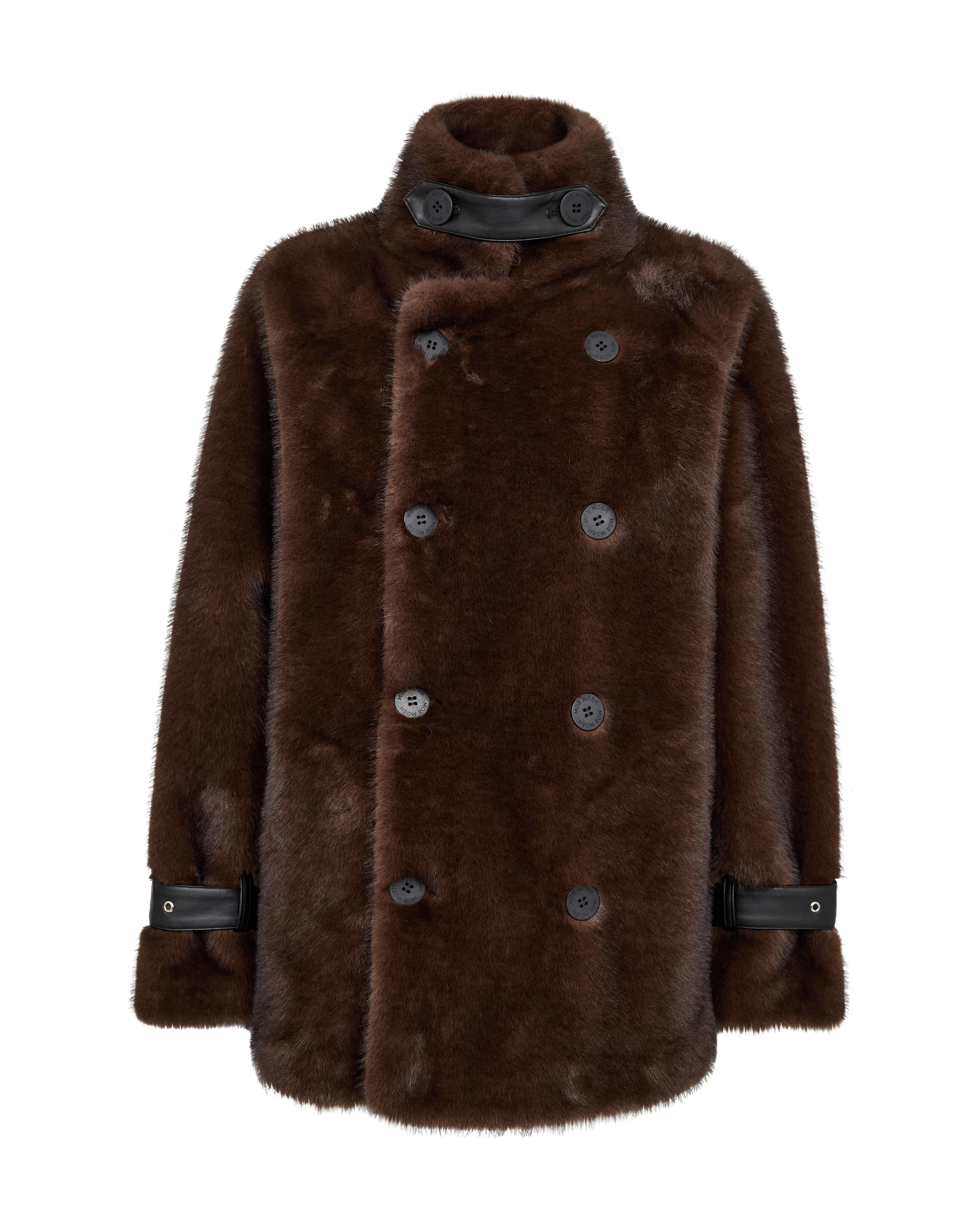 Mos Mosh - Jacke Aus Kunstpelz & Lammfellimitat - Jackets - Damen - Braun - S - Bild 3