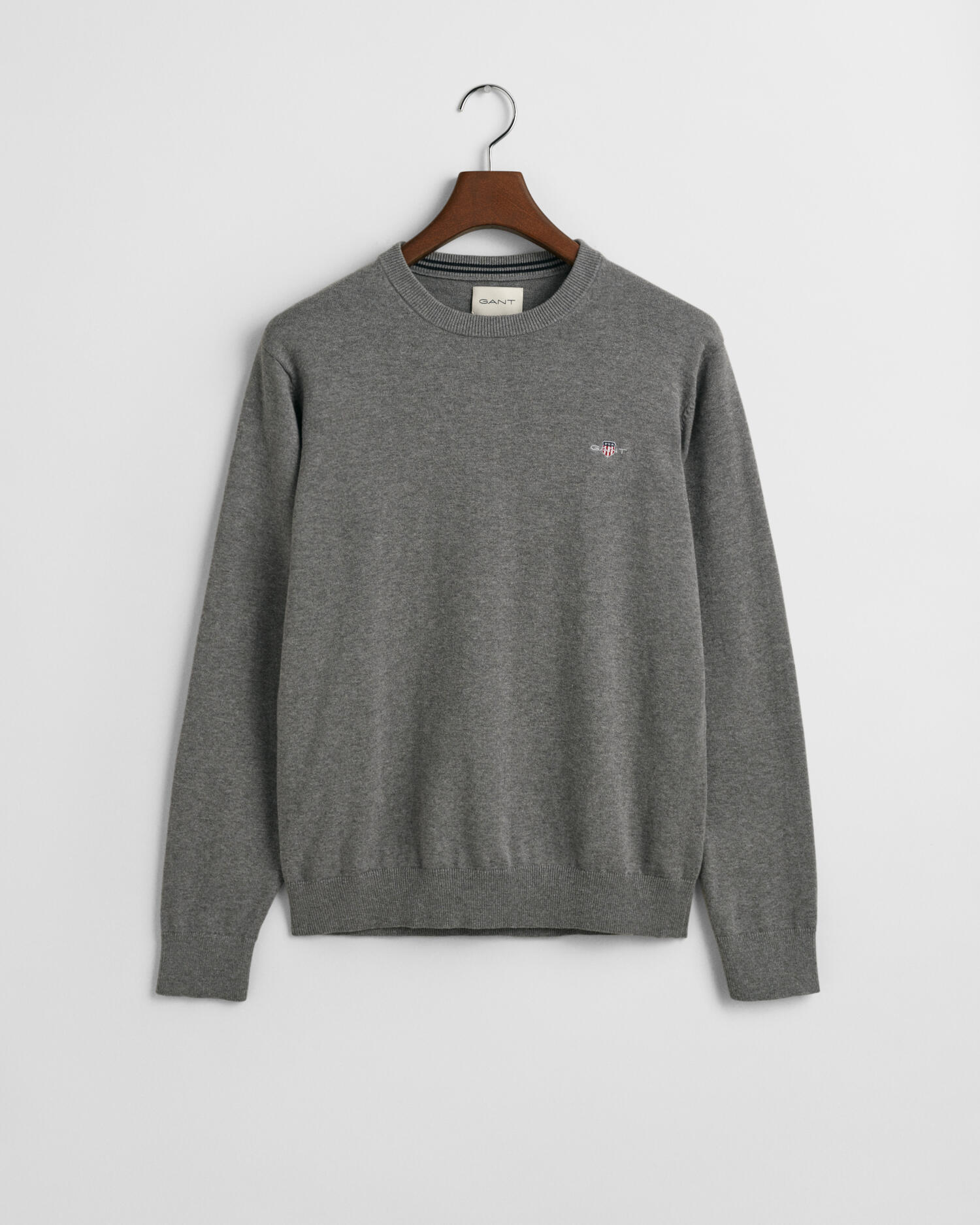 VAN GRAAF Gant Herren Grau Strickpullover Baumwolle Xxxl - Bild 5