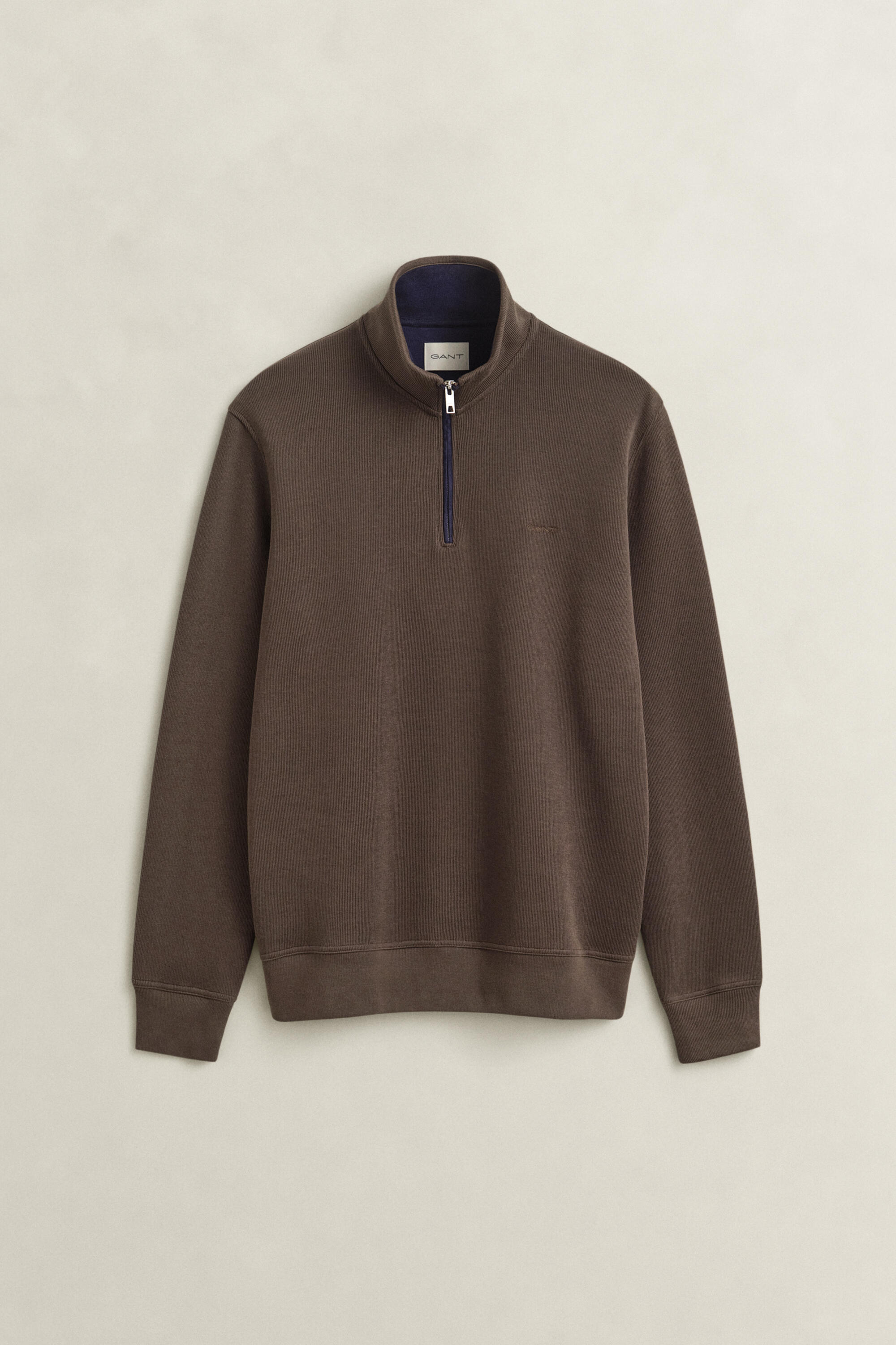 Gant Marron Halb-Zip-Pullover Sacker - Bild 4