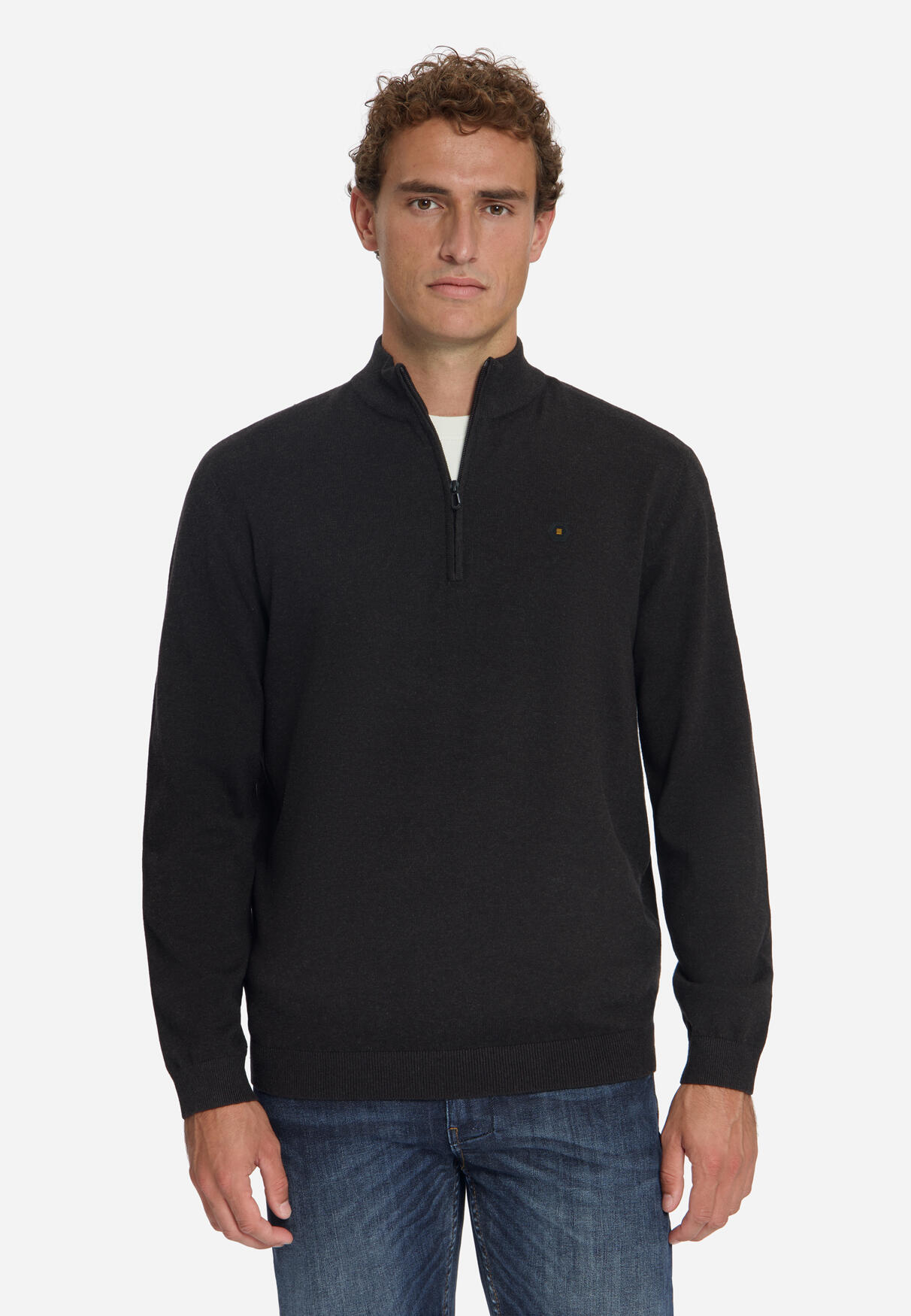 No Excess Half Zip Pullover Braun - Größe XXL - Bild 3