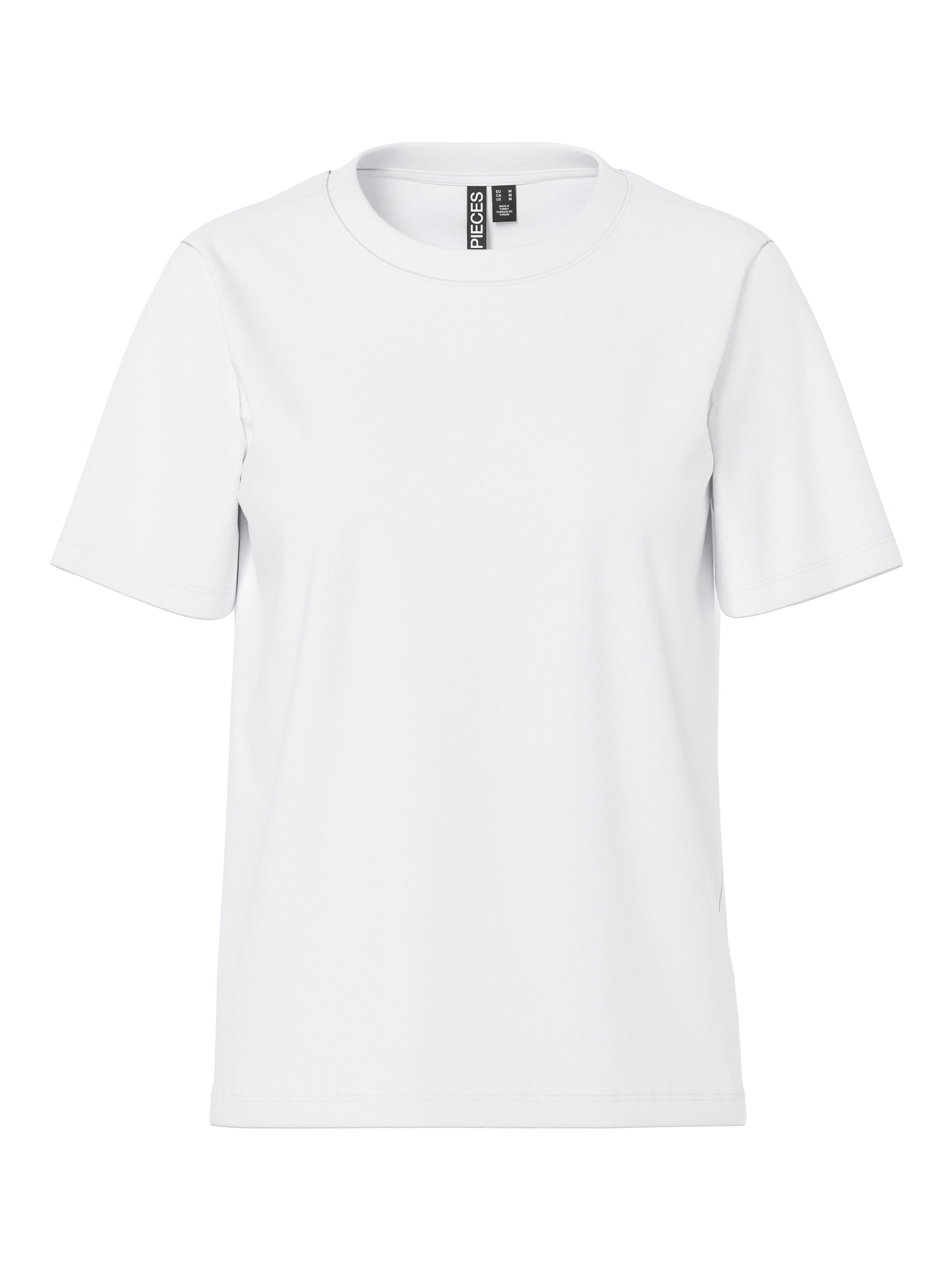 Pieces - Pcria Ss Solid Tee Jrs Noos Bc Bright White - Gr. - L