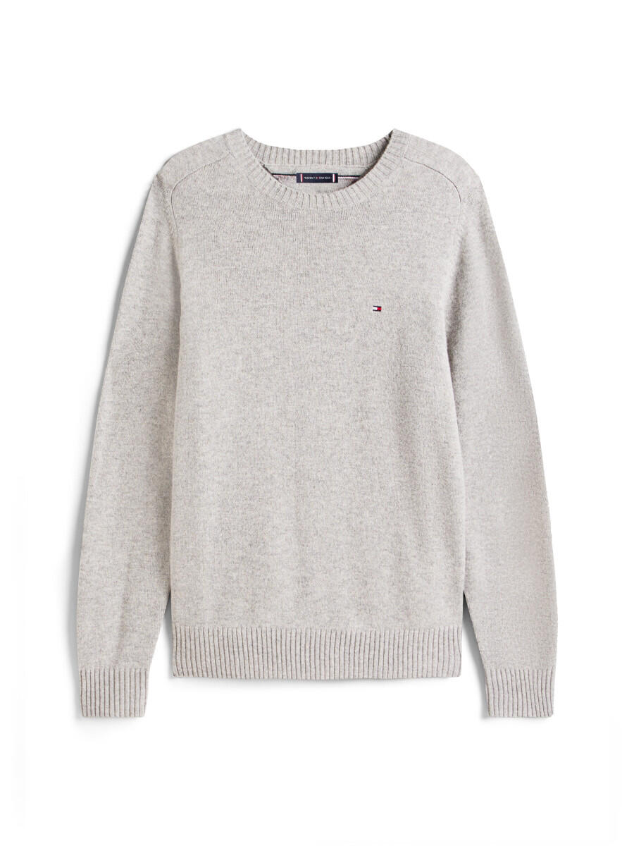 Tommy Hilfiger Grau - Pullover Aus Reiner Wolle - Gr. - L