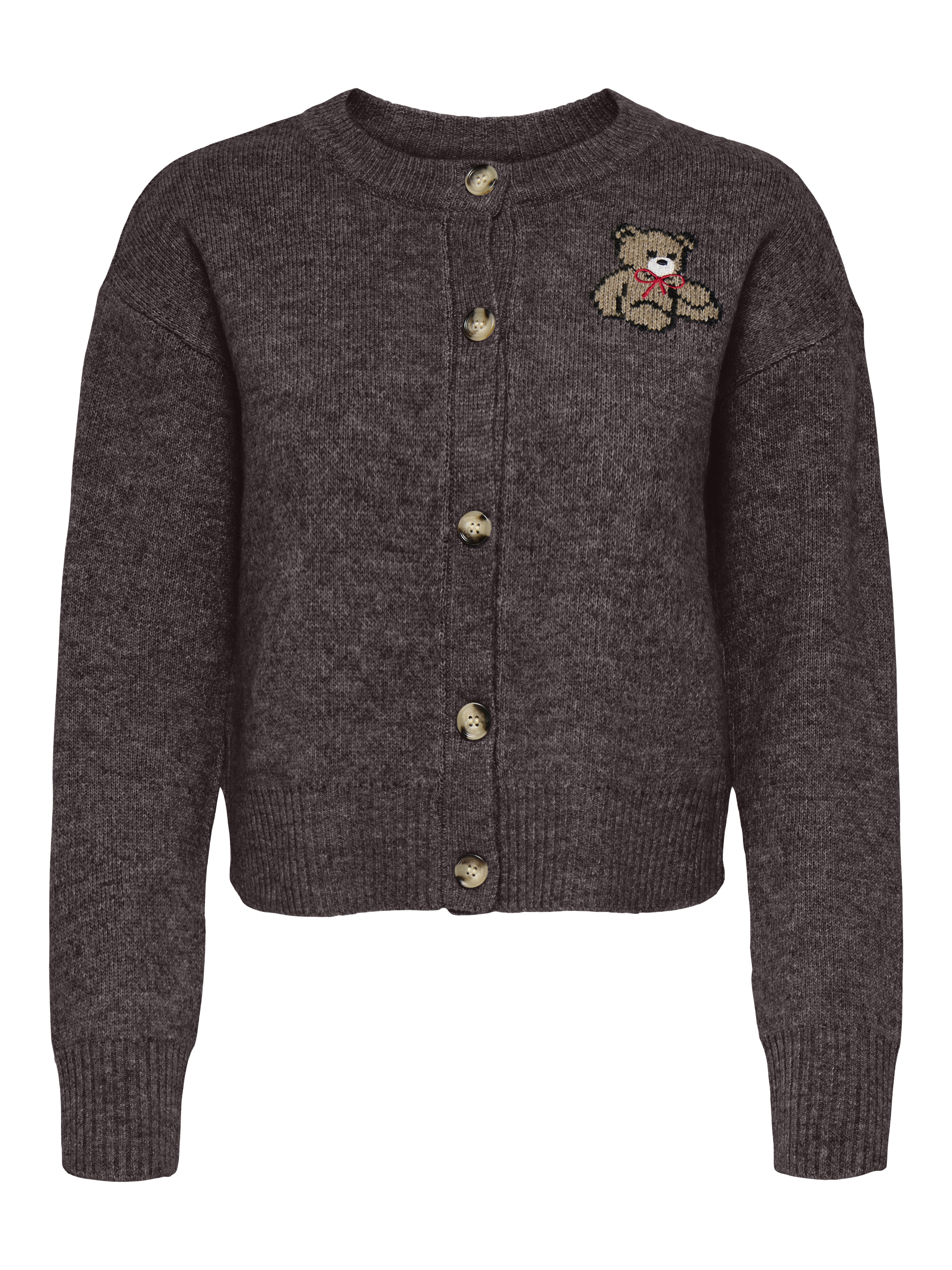 Only - Onlteddy Ls Cardigan Ex Knt Chocolate Torte - Gr. - S