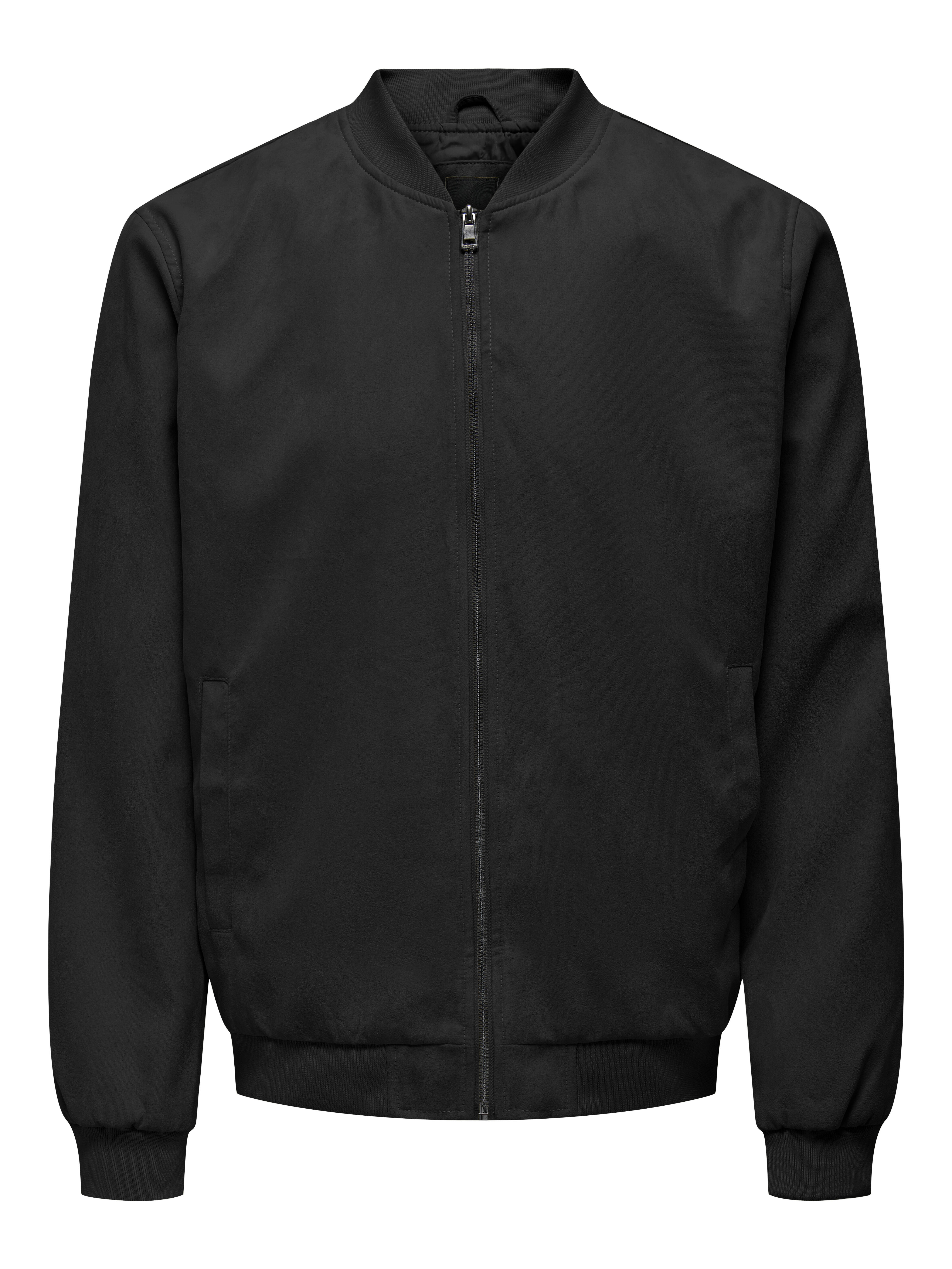 Only&Sons - Onslucas Fake Suede Bomber Otw Noos Black - Gr. - M - Bild 4