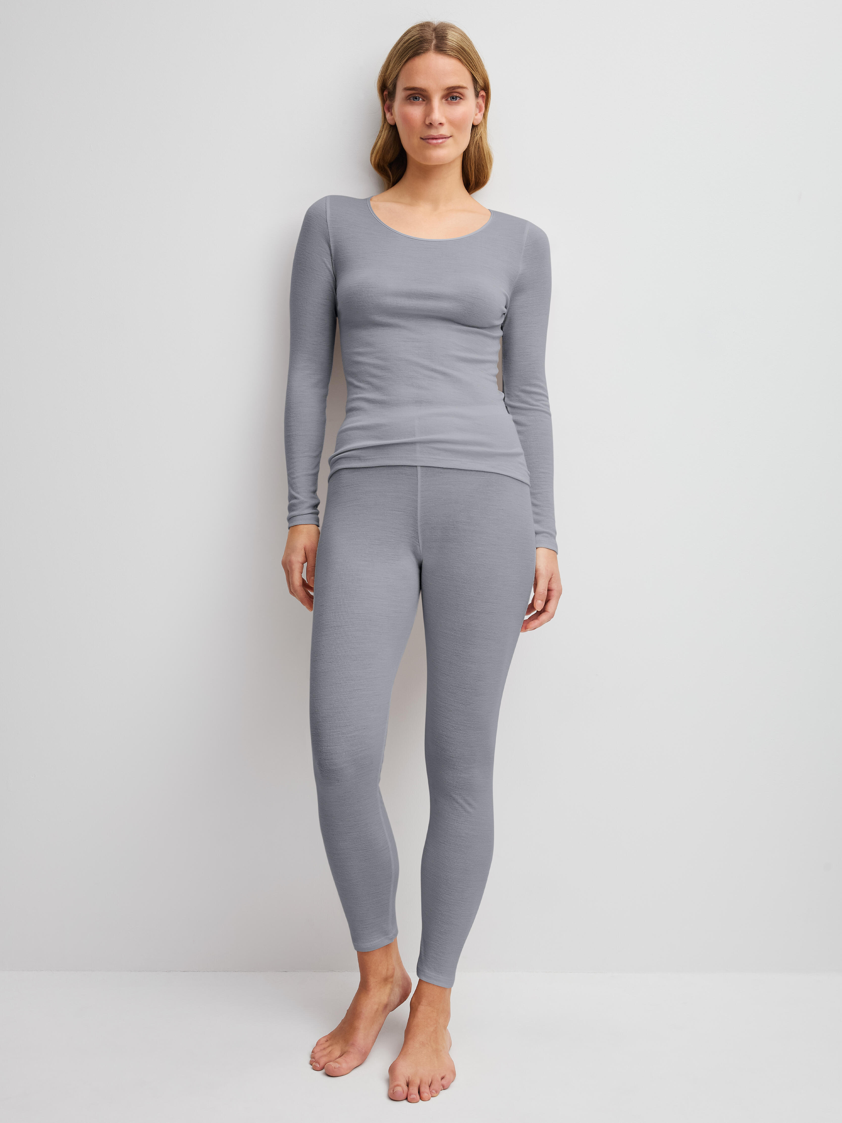 Calida Damen Grau Lange Unterhosen True Confidence Wool And Silk Leggings Medium - Bild 2