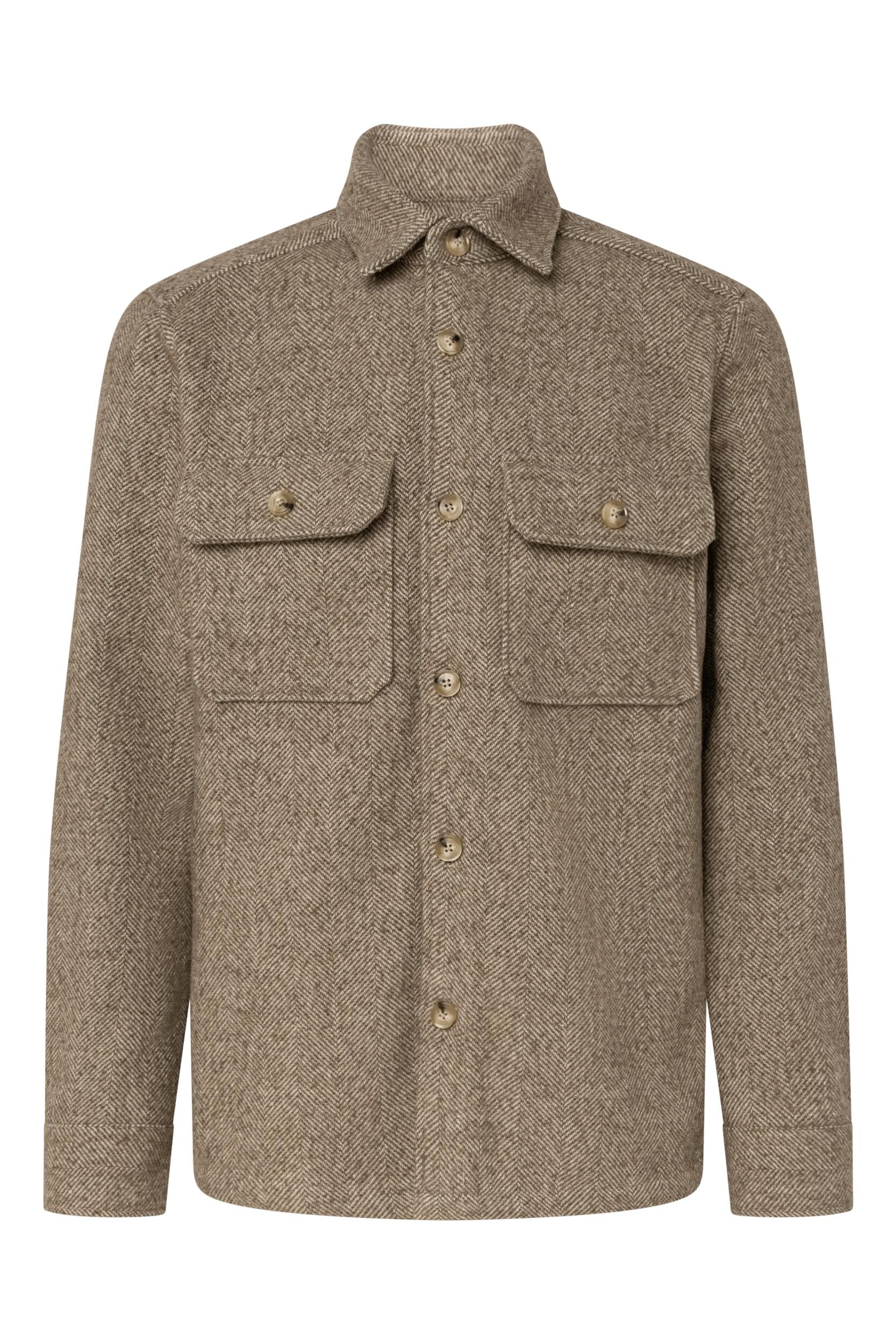Strellson Herren Beige Overshirt Mikrofaser - Bild 2