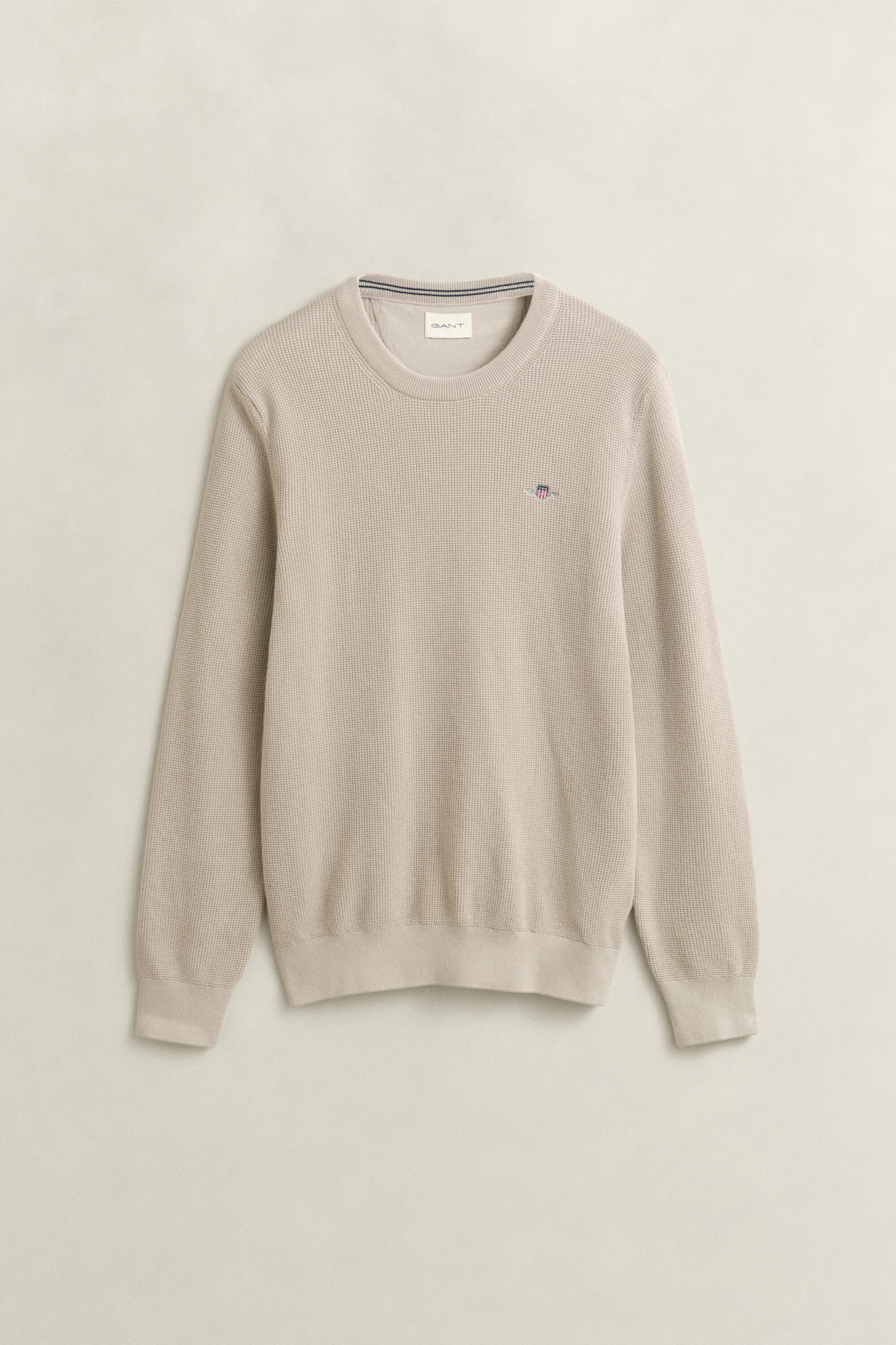 Gant Beige Strickpullover Mit Logo-Stick 3XL - Bild 2