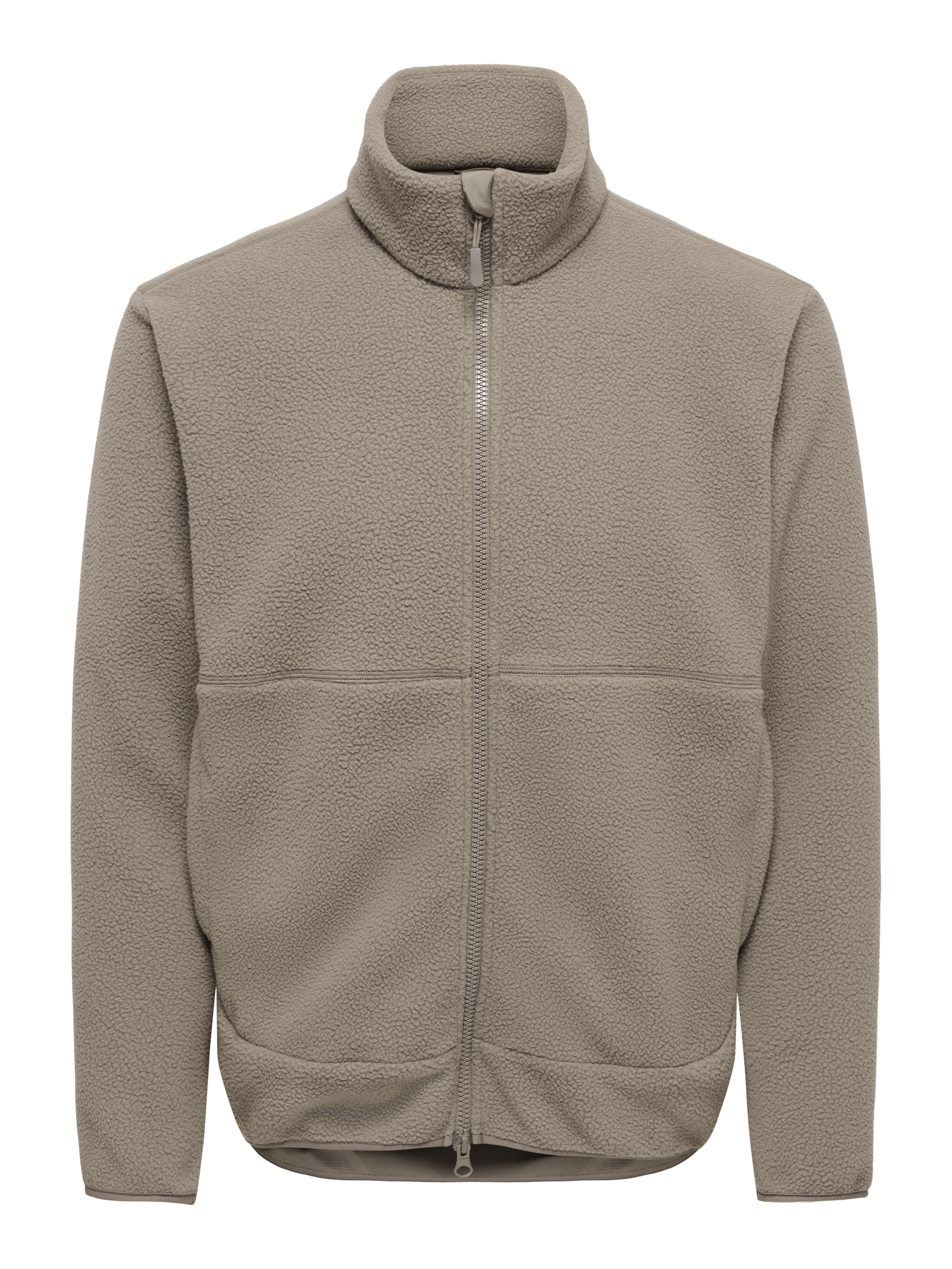 Only & Sons Herren Fleecejacken Beige Gr. Groß - Bild 2