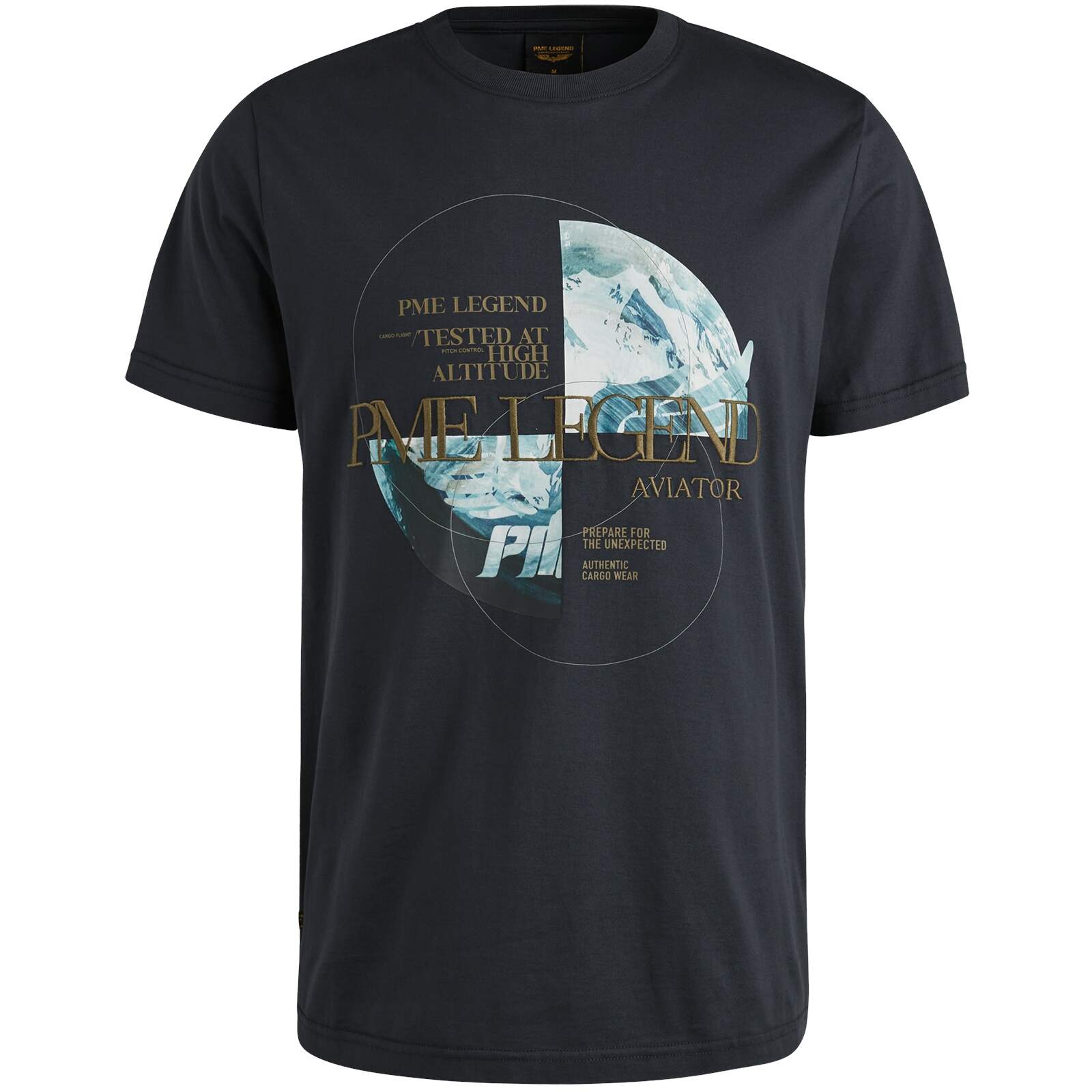 PME Legend Herren T-Shirt – Rundhals, Kurzarm, 100% Baumwolle, Regular Fit, Mehrfarbig