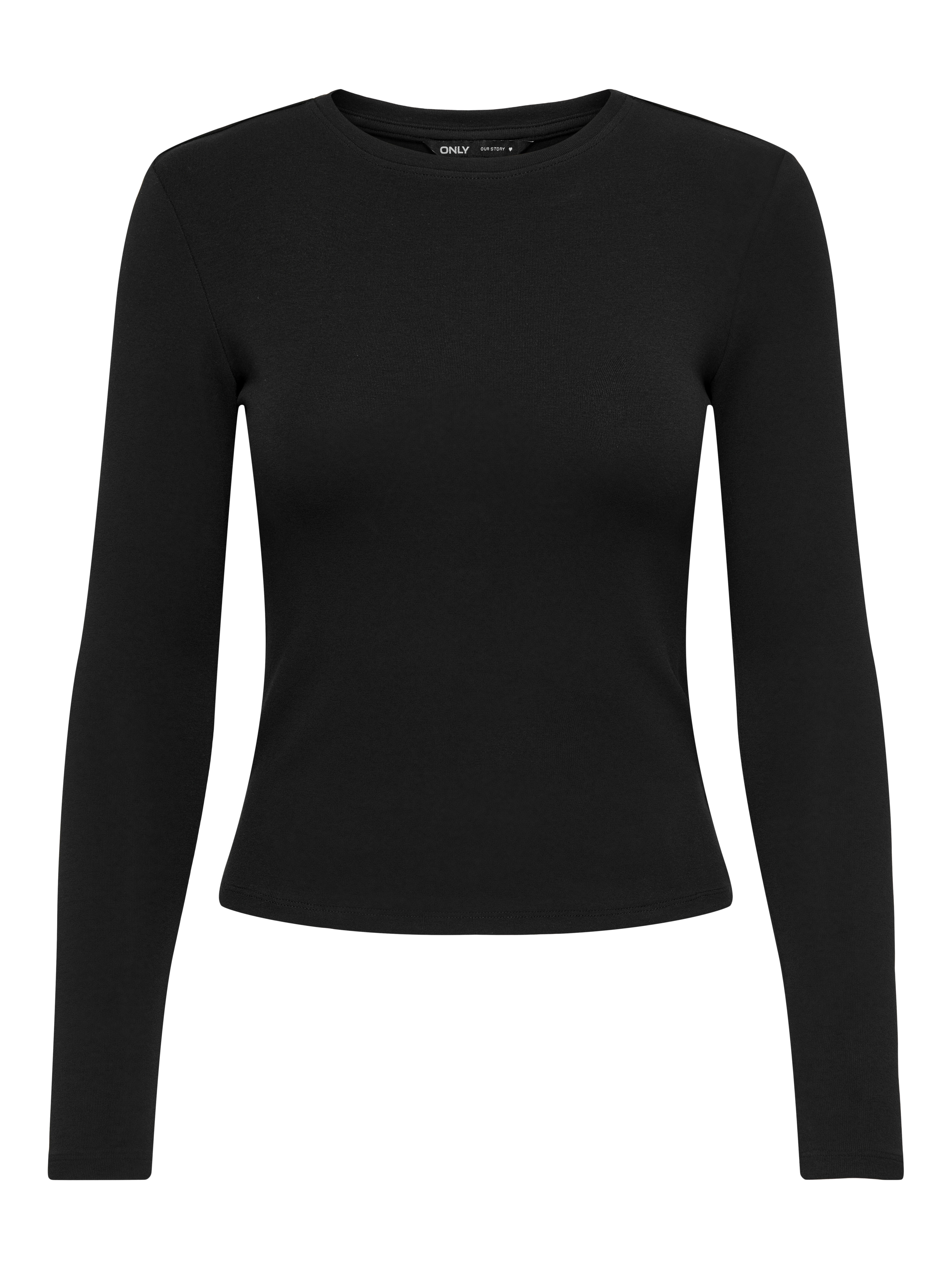 Only Damen Langarmshirts Schwarz Gr. Mittel - Image 3