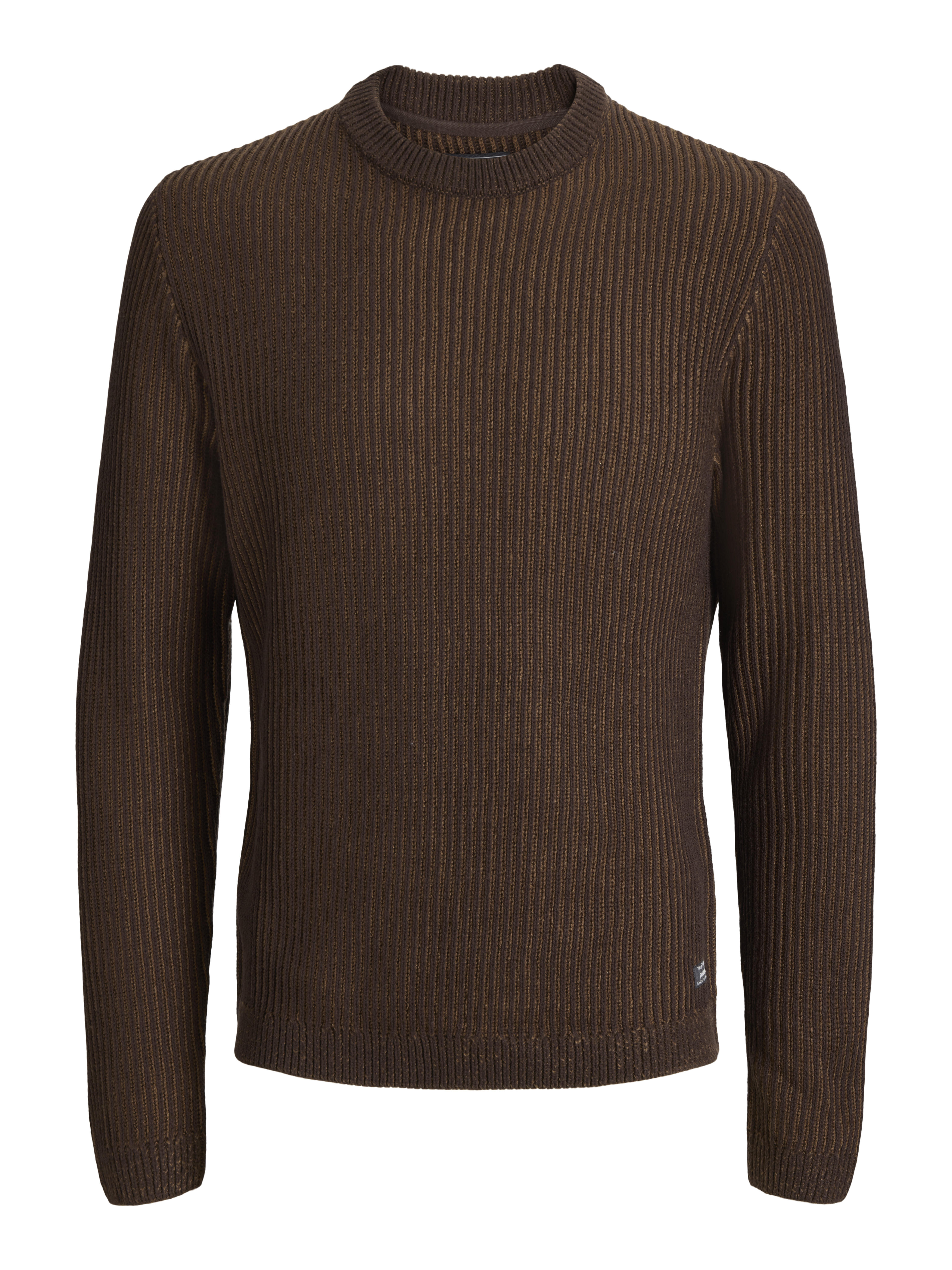 Jack & Jones Herren Braun Rundhalspullover "Jjedover Knit Crew Neck Sn", Gr. Xl, (Cocoa Detail:twist With Mulch), Strick, Obermaterial: 42% Baumwo... - Bild 2