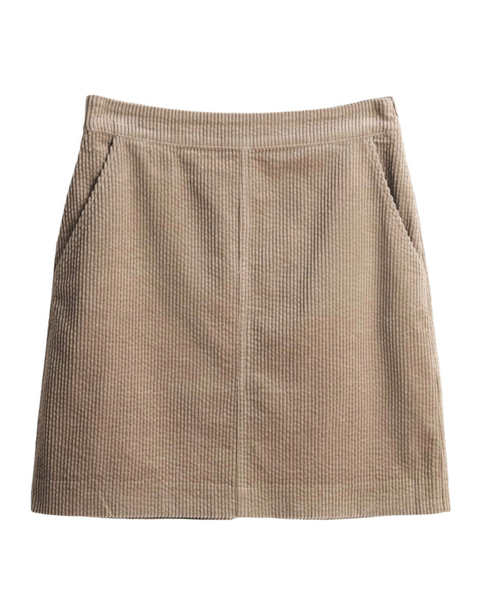 VAN GRAAF Opus Damen Melange Cordrock Braun, Größe 36 - Bild 2