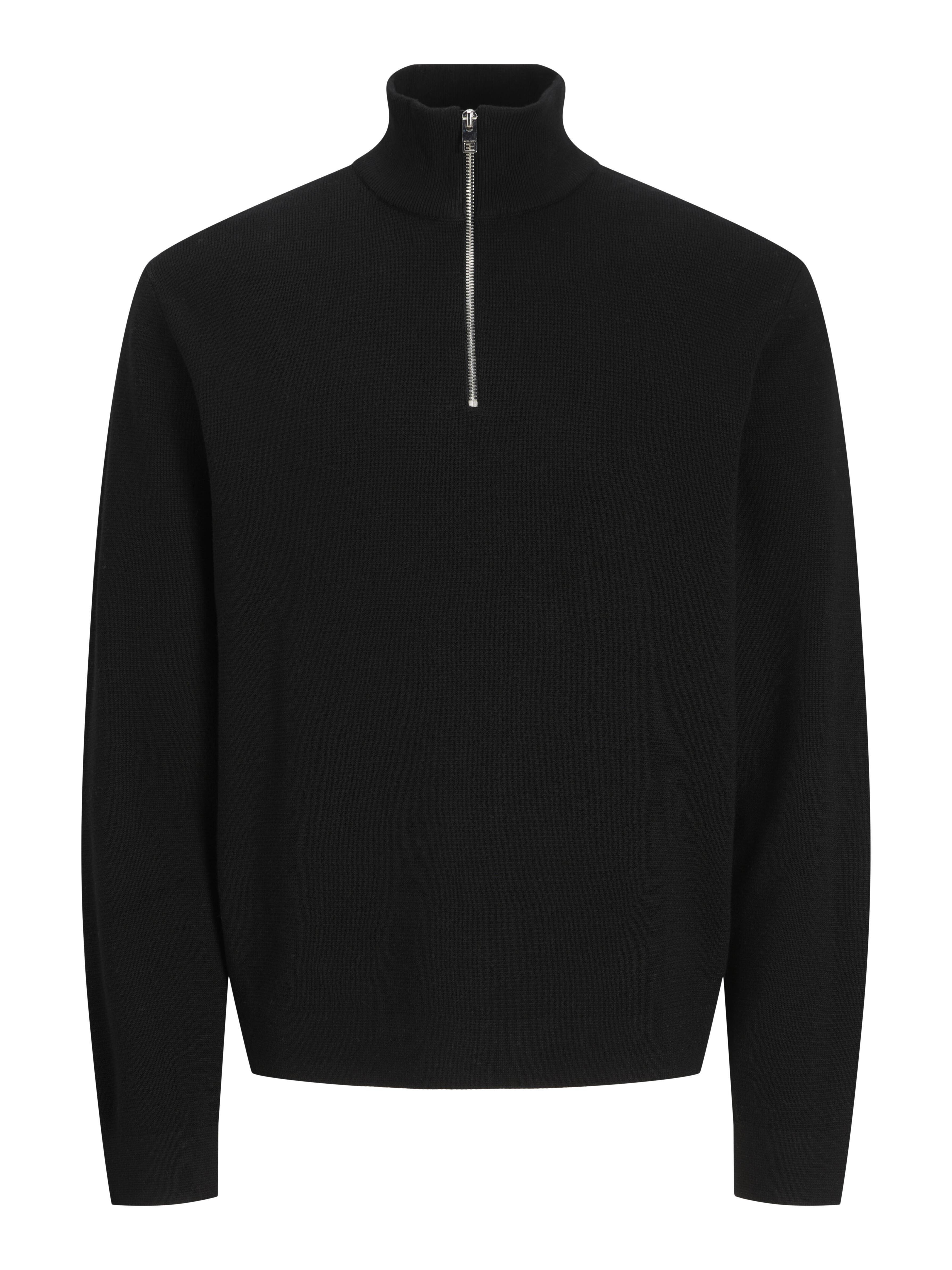 Jack & Jones Herren Noir Pullover Mit Reißverschlusskragen Lamilano - Bild 3