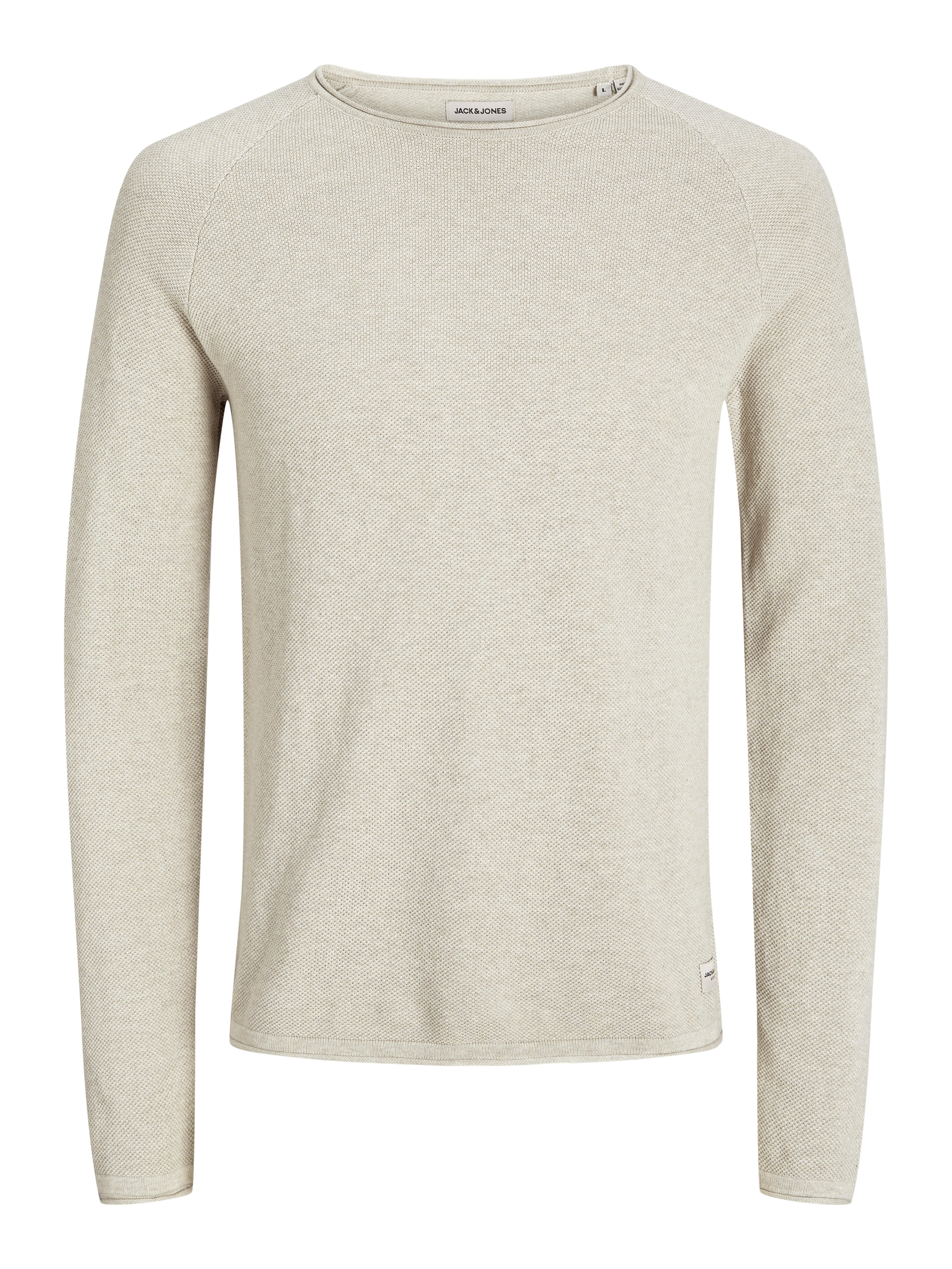 Jack & Jones Weiß Rundhals-Pullover Hill - Bild 5