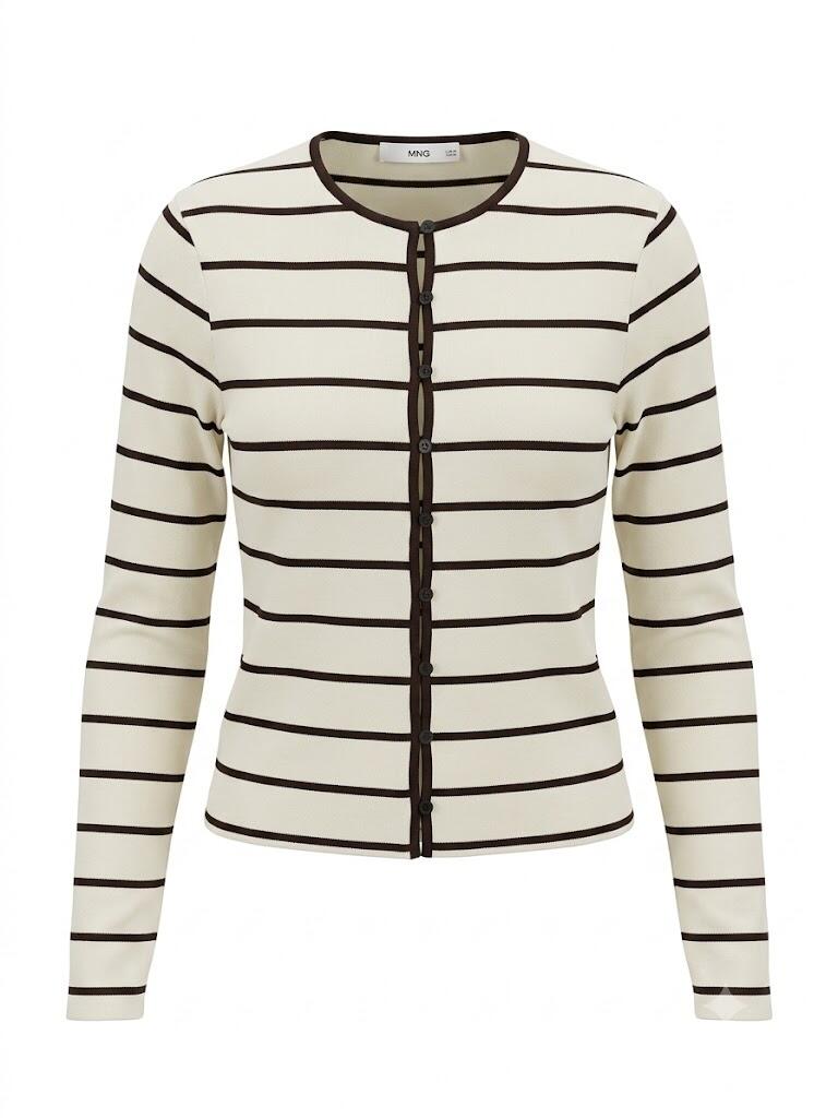 Mango Strickjacke Port, Crudo - Bild 2