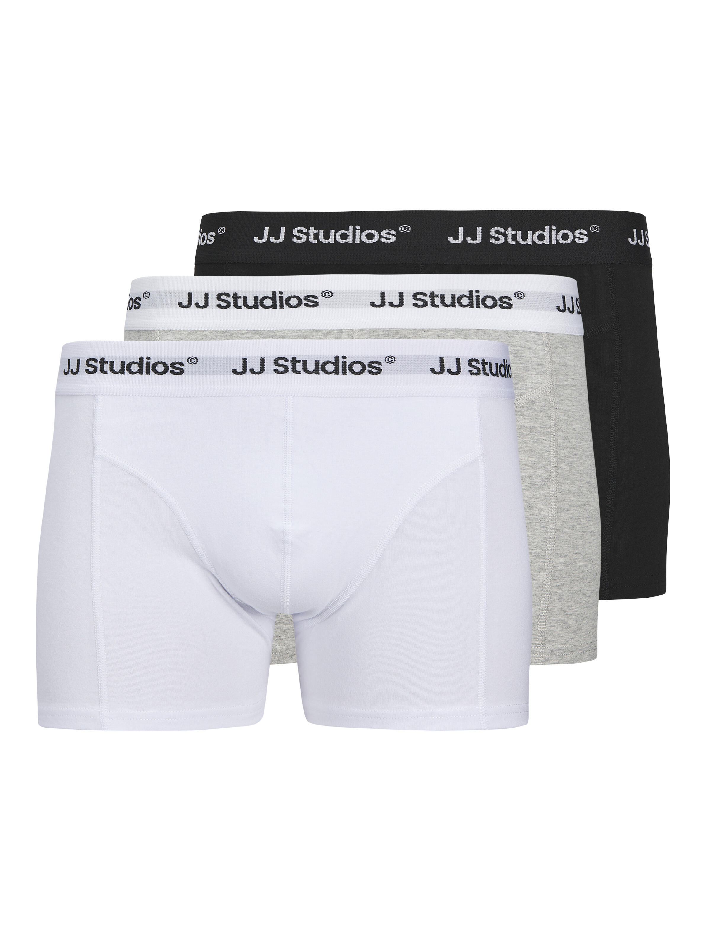 Jack & Jones, Herren, Unterhosen, Soho, Schwarz, Grau, Weiss, (3er Pack, M) - Bild 2