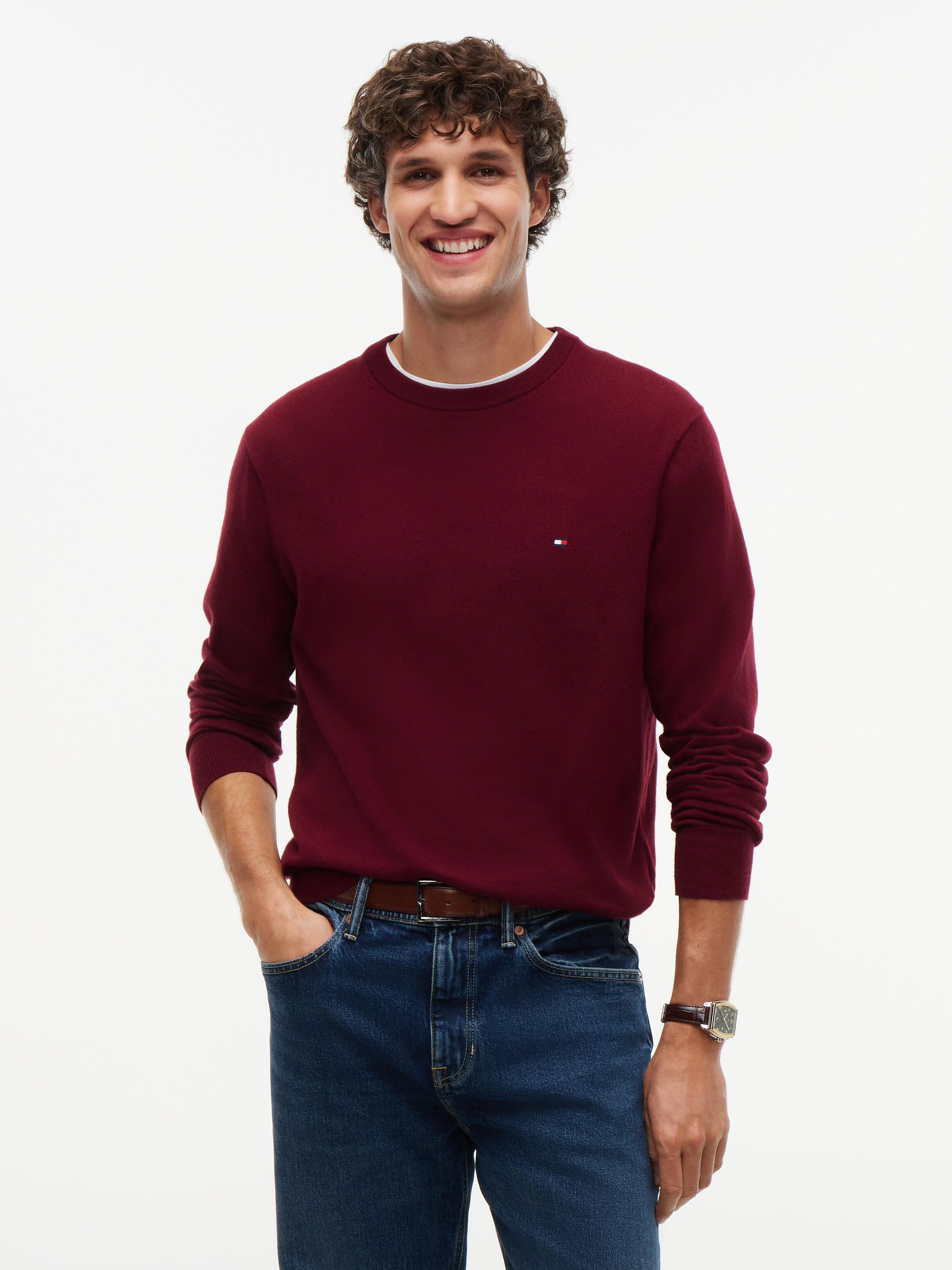 Tommy Hilfiger , Herren, Strickwaren, Rot, S - Bild 7