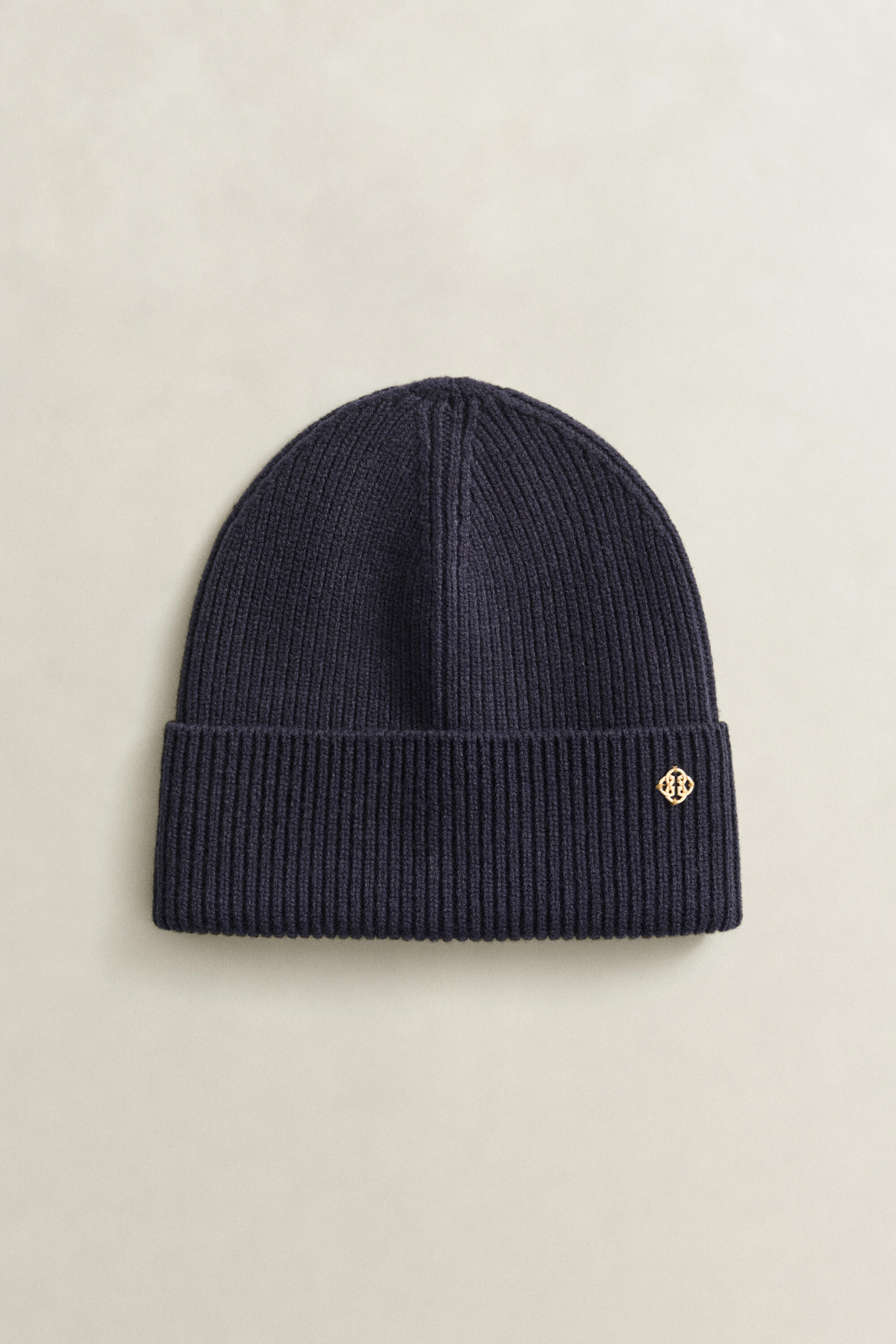 Gant Damen - Gerippte Beanie Aus Wolle Evening Blue - Gr. - Os