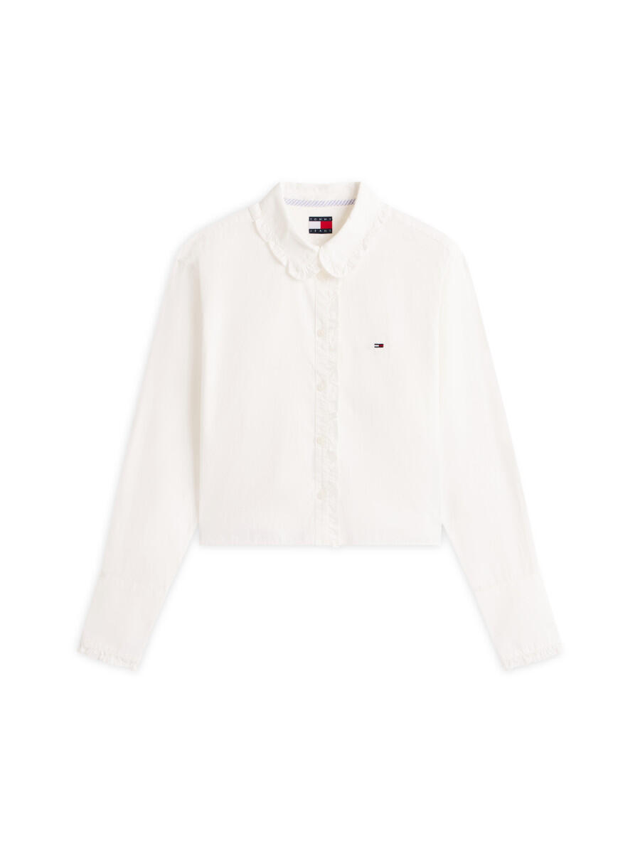 Tommy Jeans - Hemd Mit Rüschen Weiß - Gr. - Xs