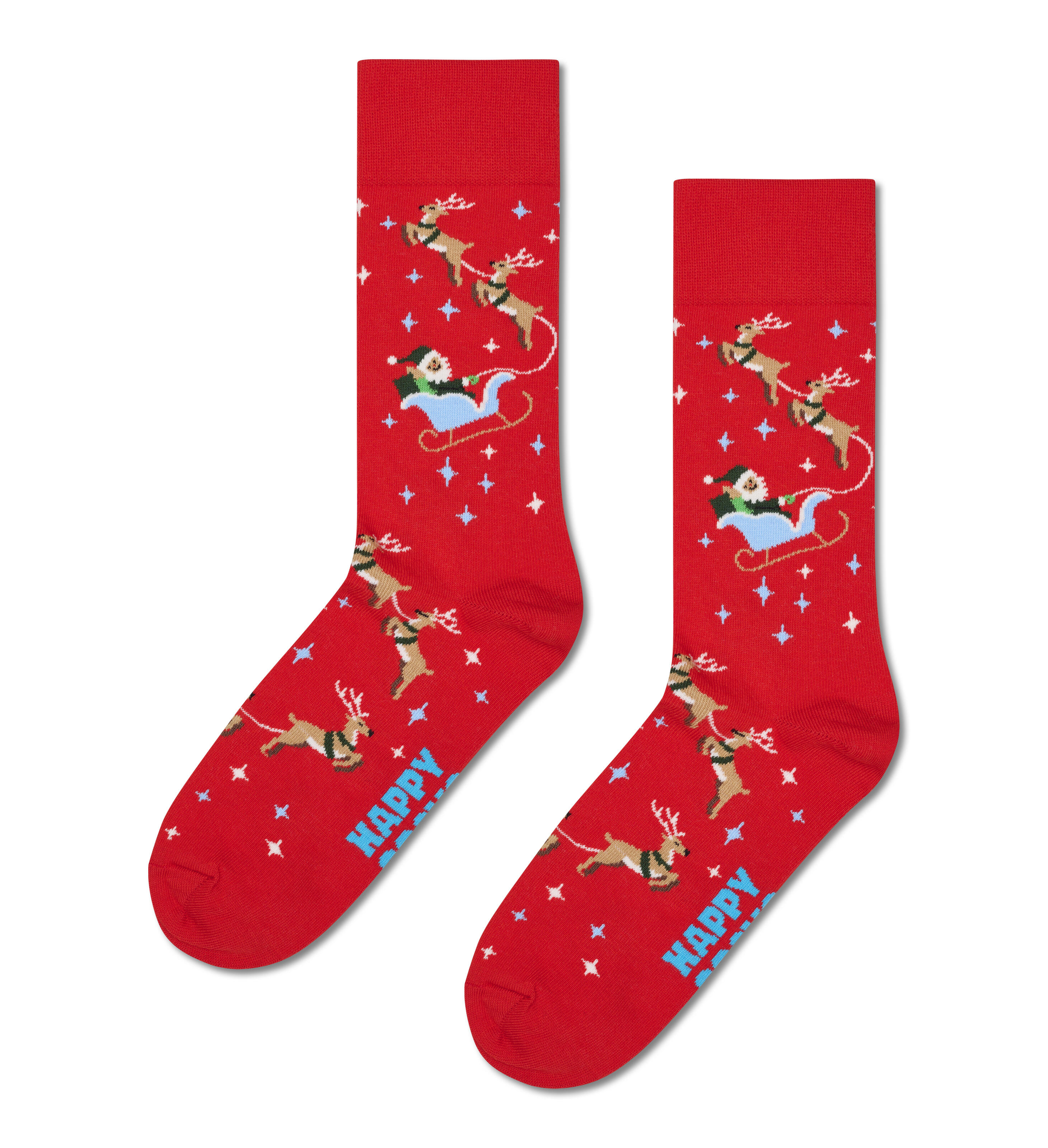 Happy Socks Rot - Sleigh Sock - Gr. - 43.5