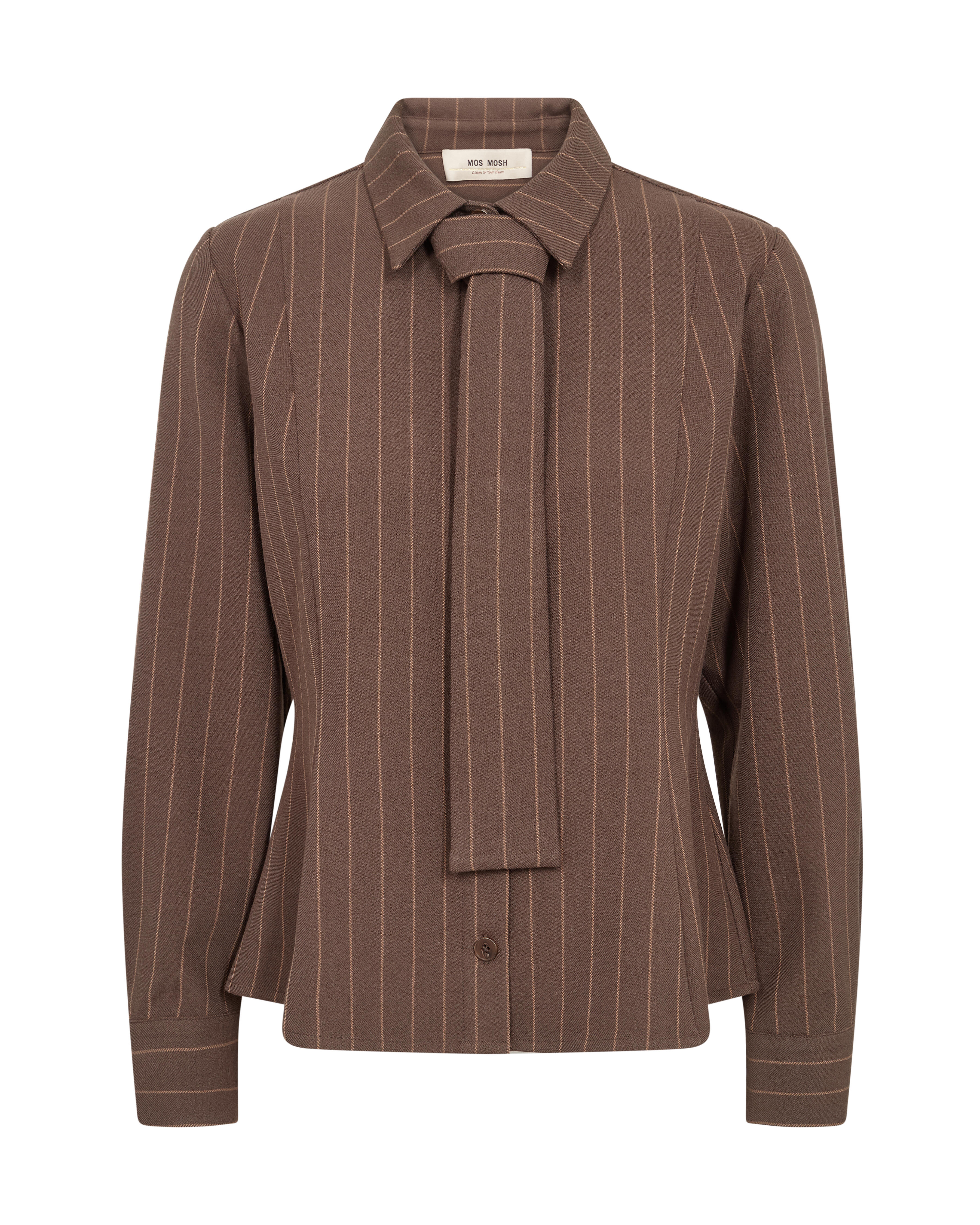 VAN GRAAF Mos Mosh Damen Mocca Hemdbluse Braun, Größe 36 - Bild 2