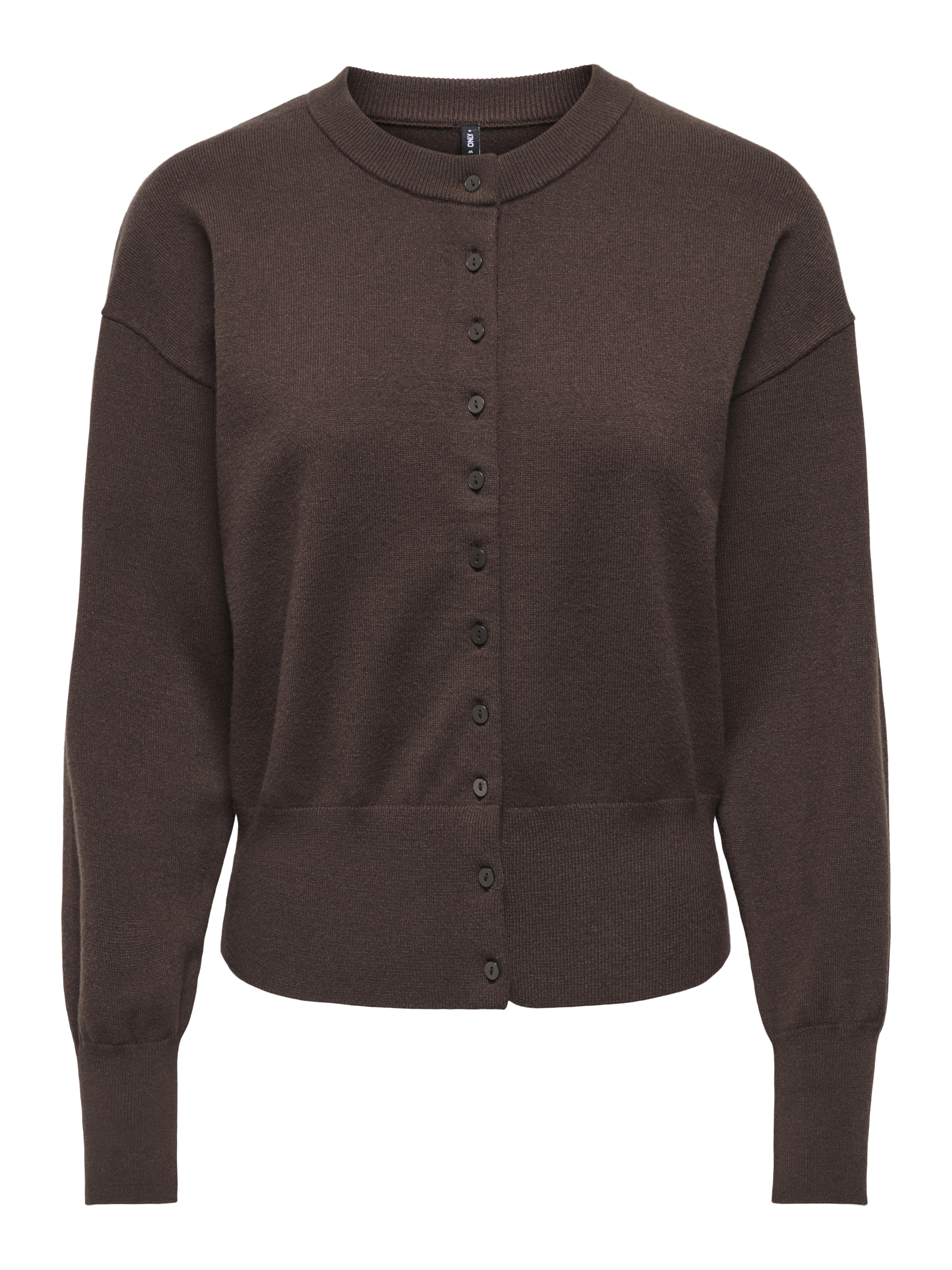 Only Onlmio Ls O-Neck Button Cardiga Knt, Seal Brown/Dtm Buttons - Bild 3