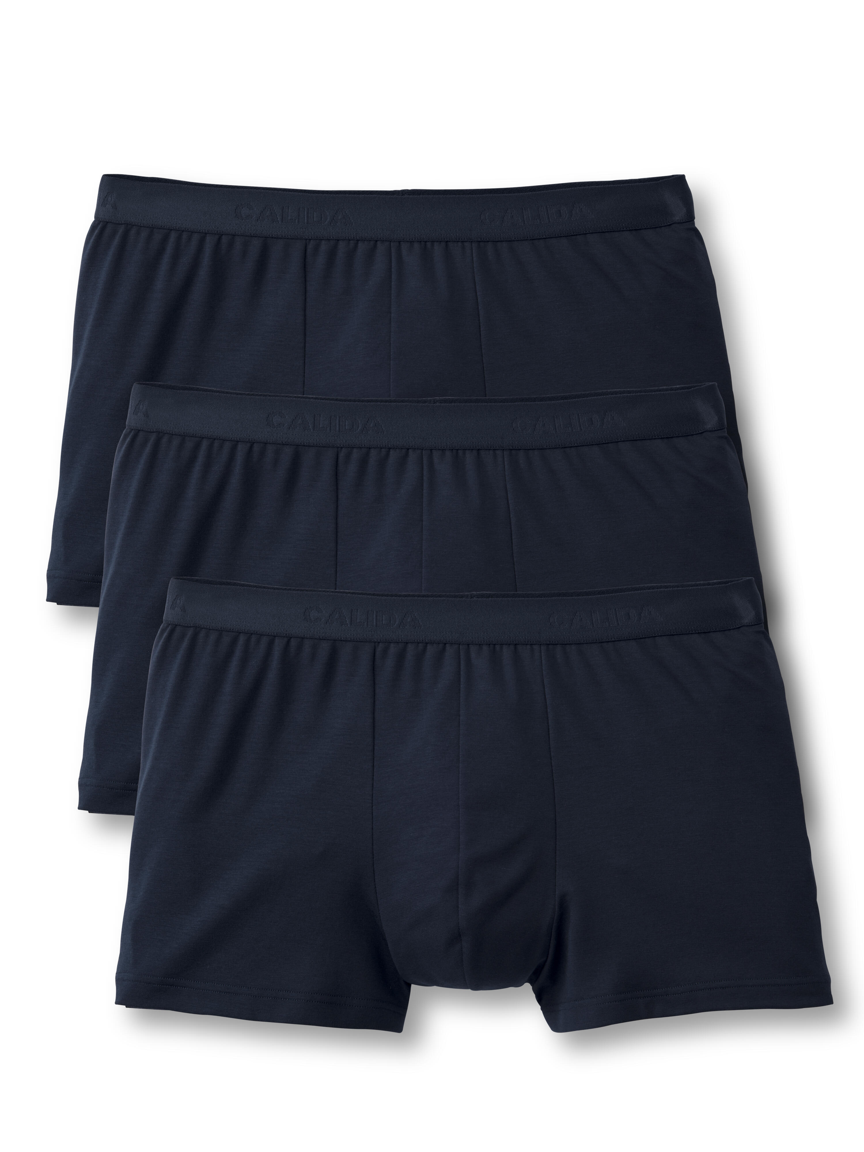 Calida Herren 3P Natural Benefit Boxer Marine Baumwolle XX-Large - Bild 3