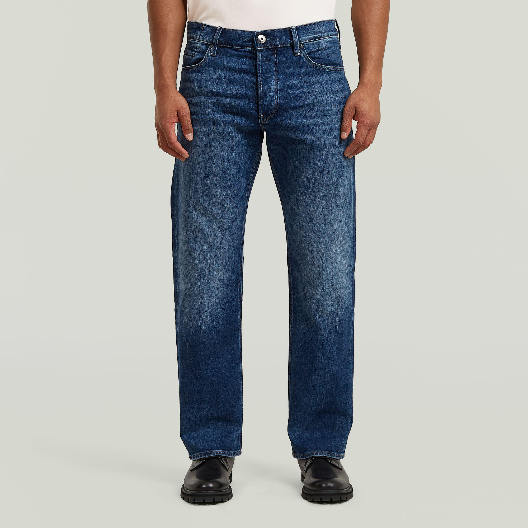 G-Star Raw Herren Blau Straight-Jeans G-Star "Dakota Regular Straight", Gr. 29, Länge 32, (Worn In Waterspouts), Denim/Jeans, Obermaterial: 94% Baumwolle, 5%... - Bild 10