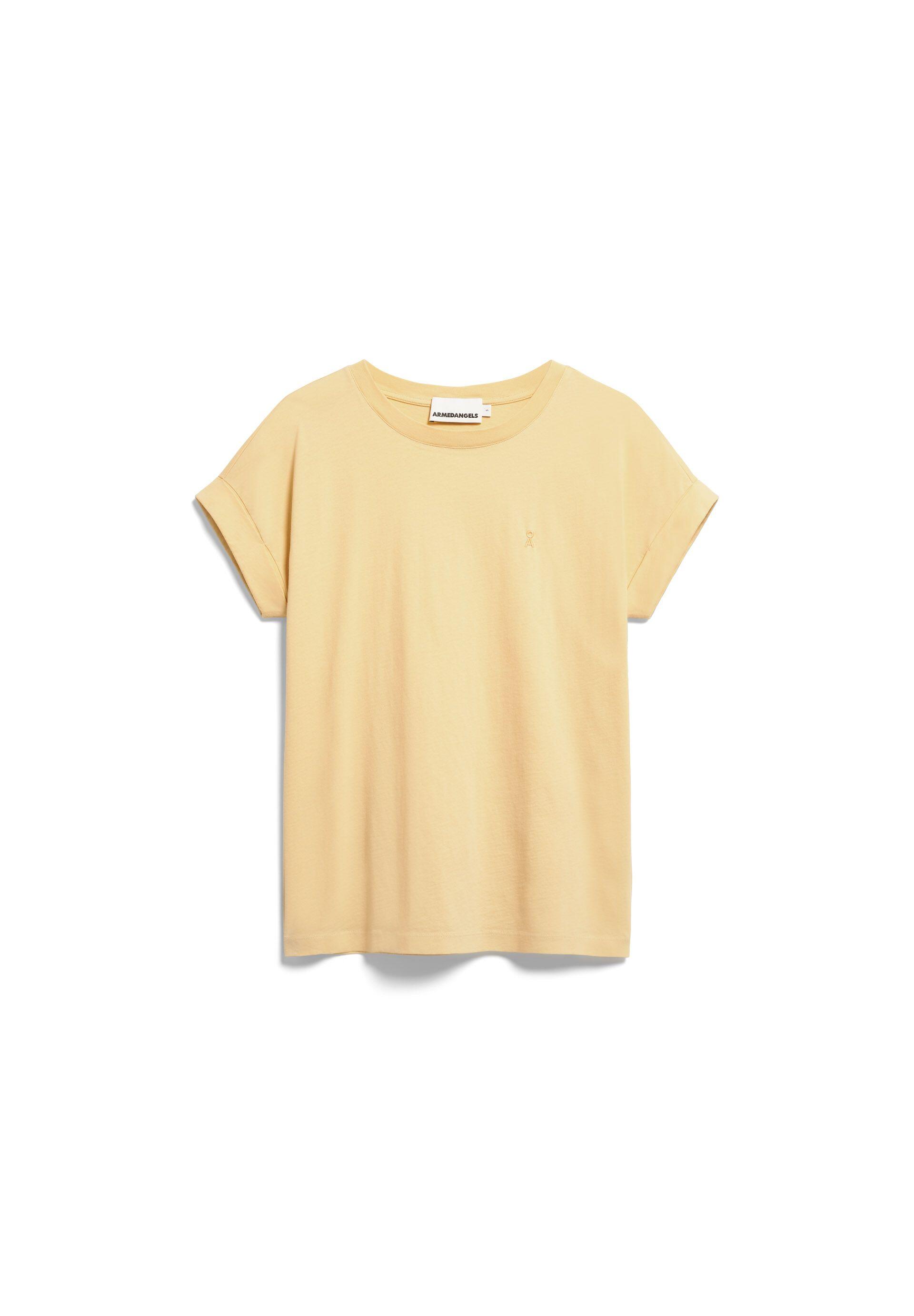 Armedangels Damen Beige T-Shirt Idaara - Bild 2