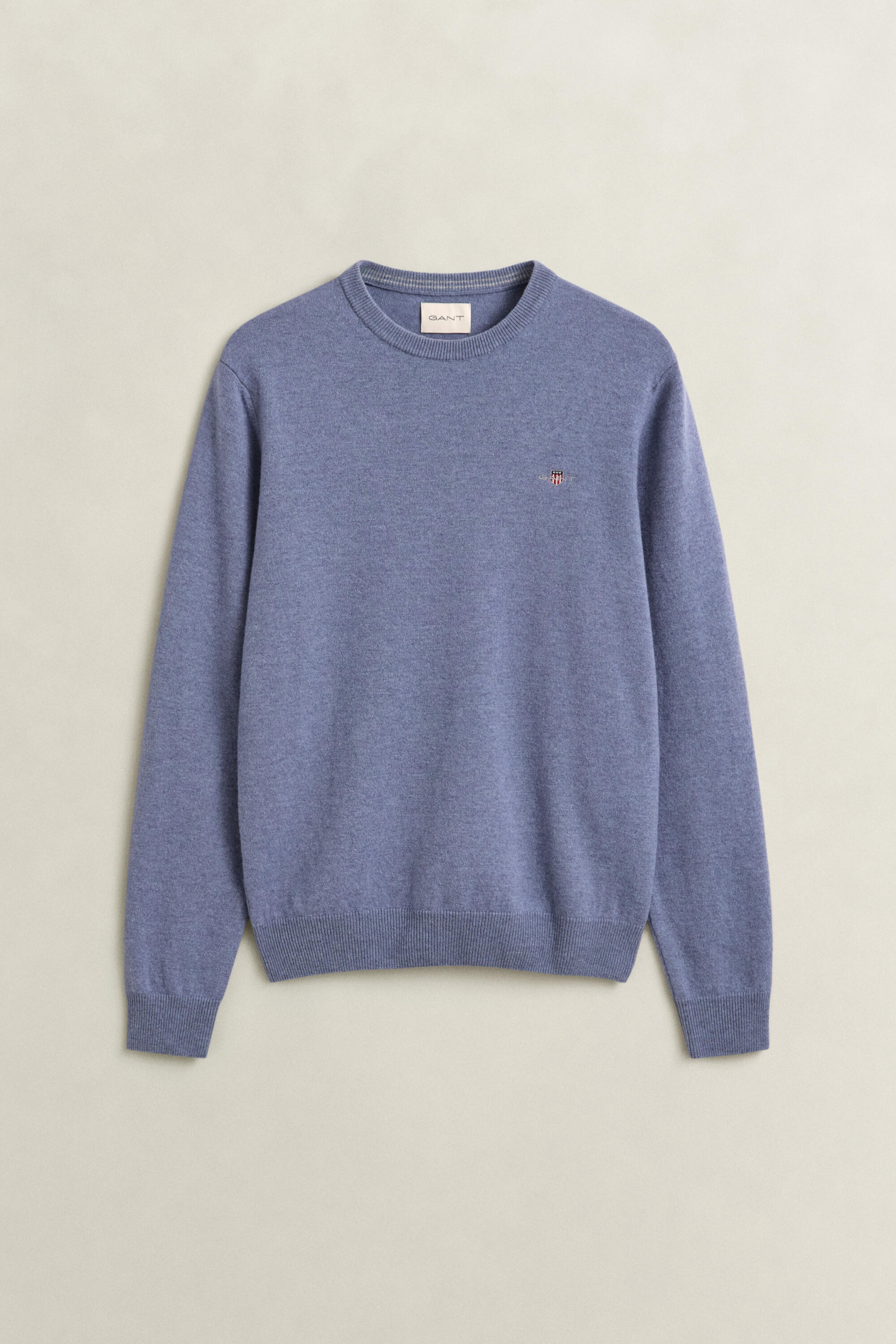 Gant Pullover Lammwolle Horizon Blue Hellblau Blau Größe XL - Bild 9