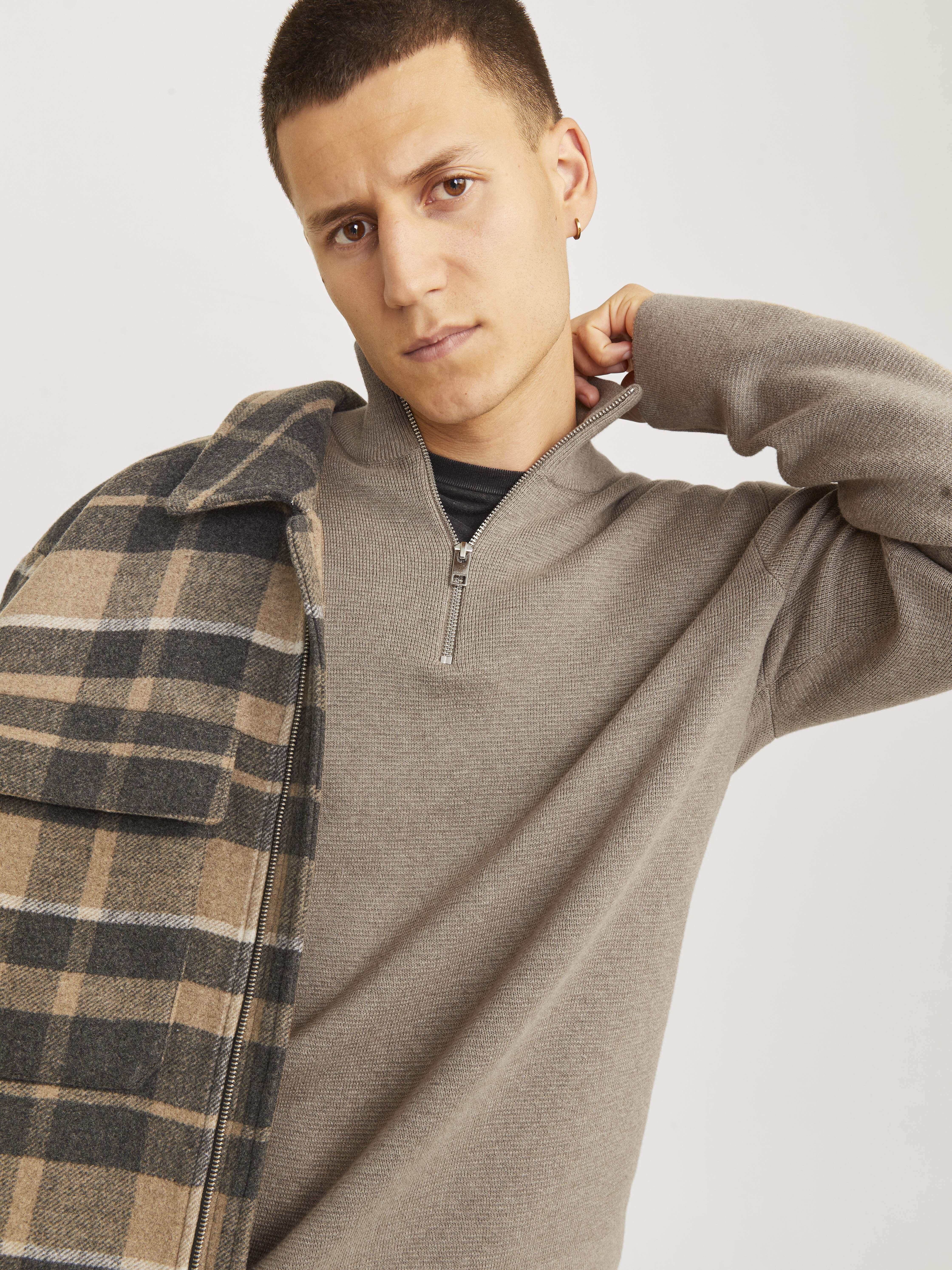 JACK&JONES JPRBLAMILANO STITCH KNIT HALF ZIP SN | Deutschland