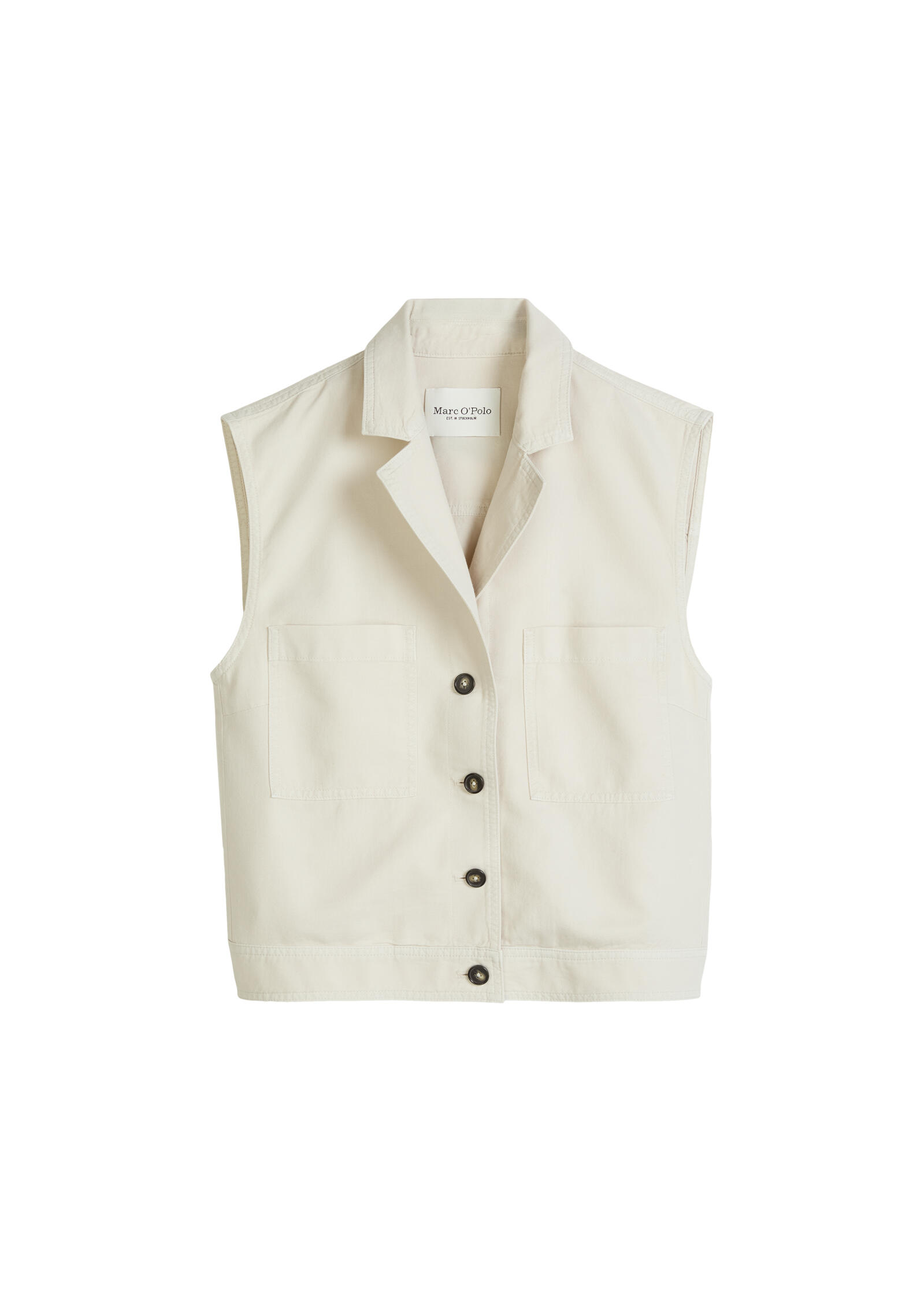 Marc O'polo Casual - Weste Relaxed Grey Silk - Gr. - 42