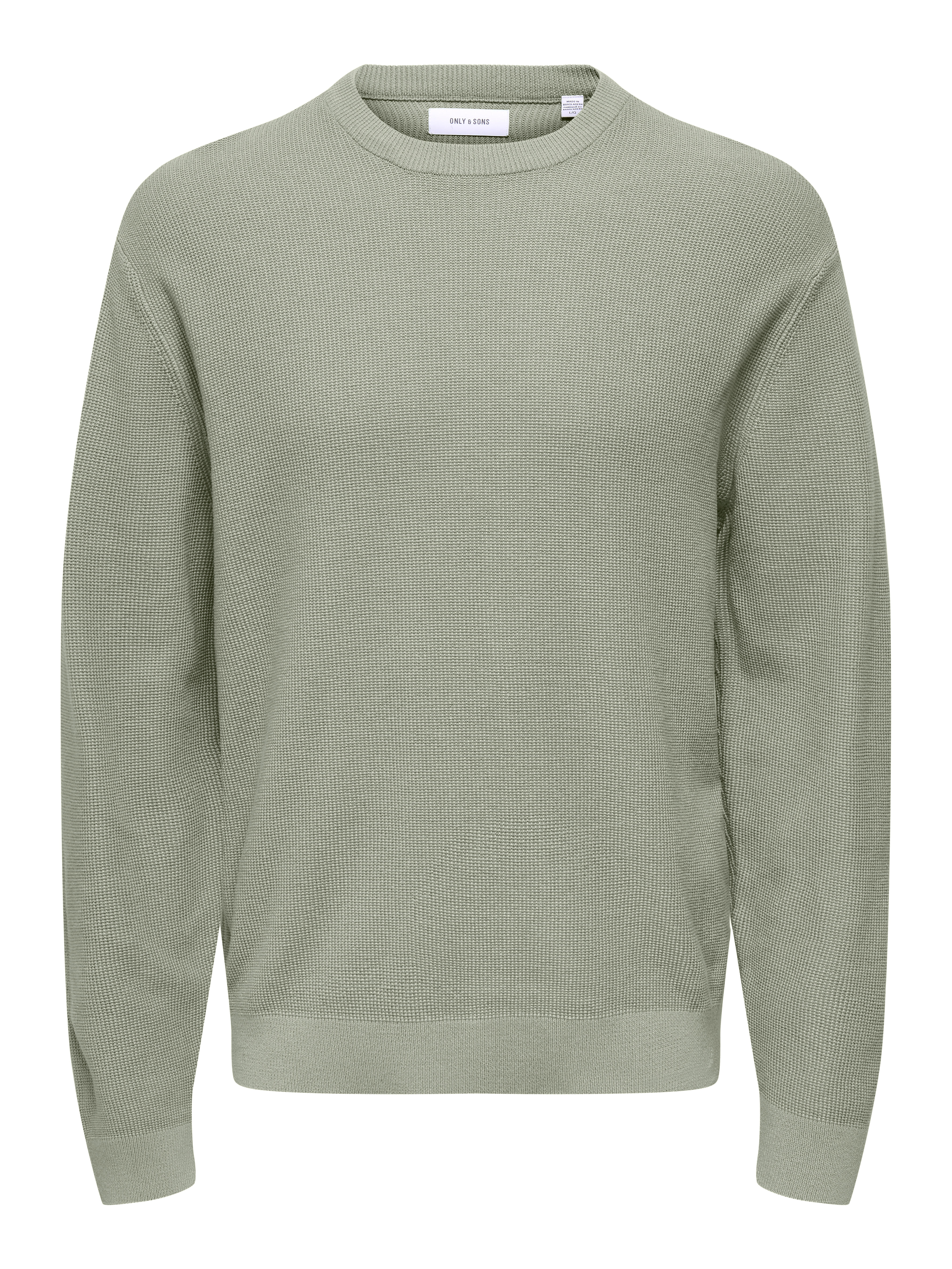 Only & Sons Herren Pullover ONSTONY DS 12 LS WAFFLE CREW KNIT - Regular Fit - Bild 3