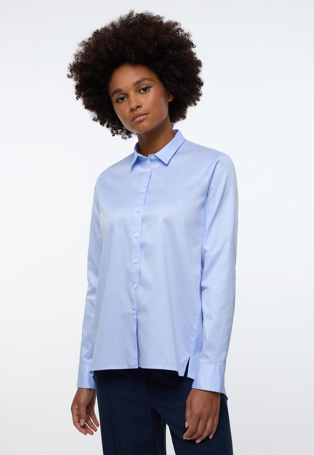 ETERNA Soft Luxury Shirt Bluse Twill Langarm | Deutschland | Blusenshirts
