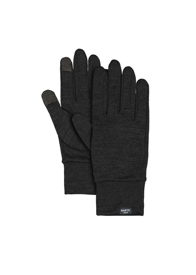 Barts Unisex Schwarz - Touchscreen-Handschuhe Aus Merinowolle - Gr. - M