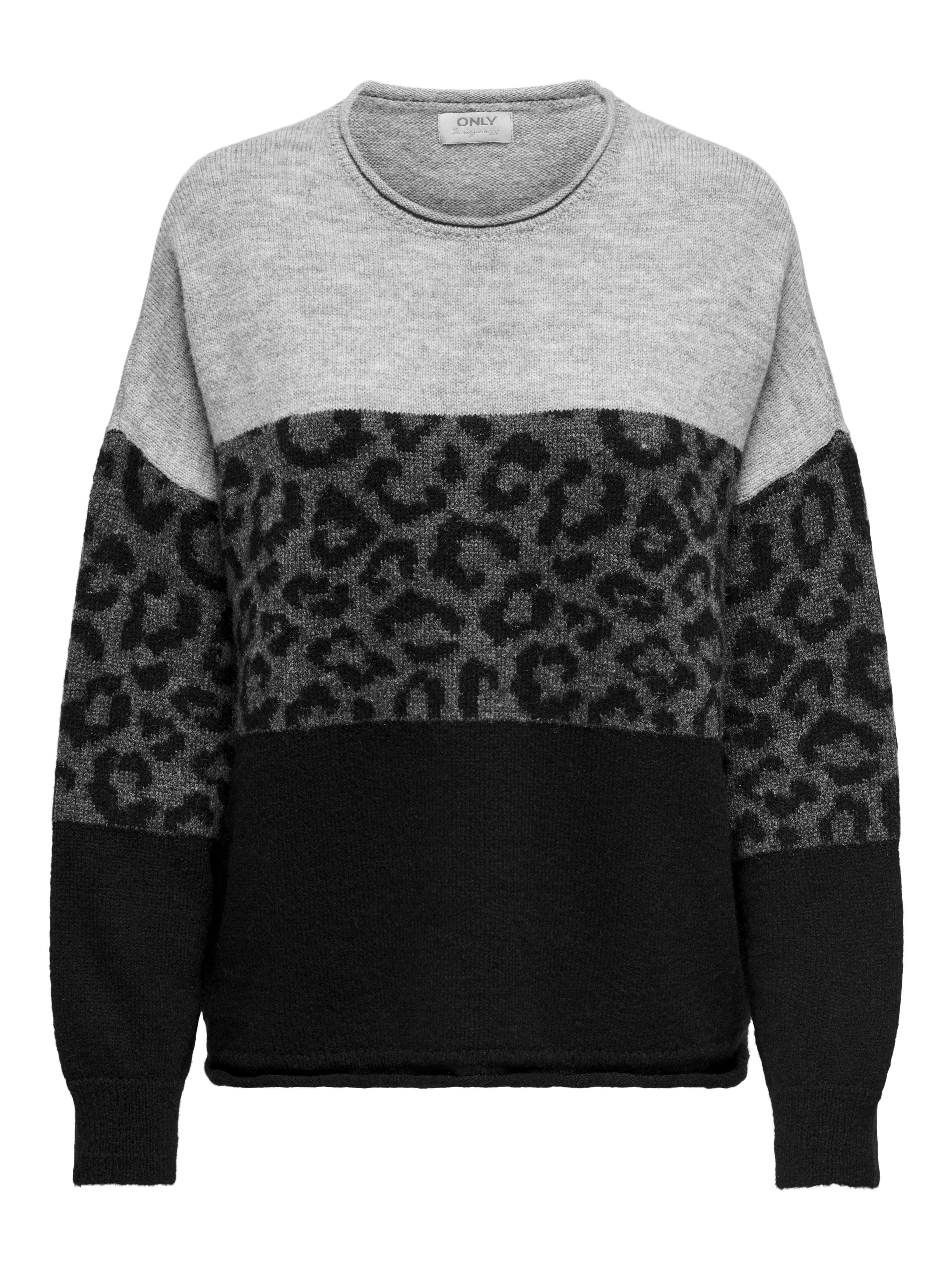 Only Damen Grau Pullover Jade 15294969 Regular Fit - Bild 3