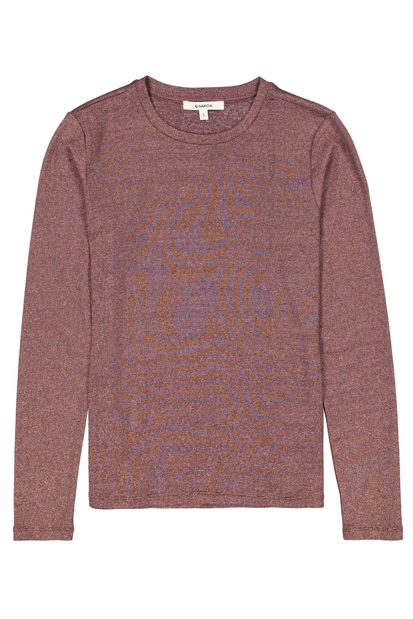 Garcia Damen Marron Glitzer Langarm-T-Shirt - Bild 2