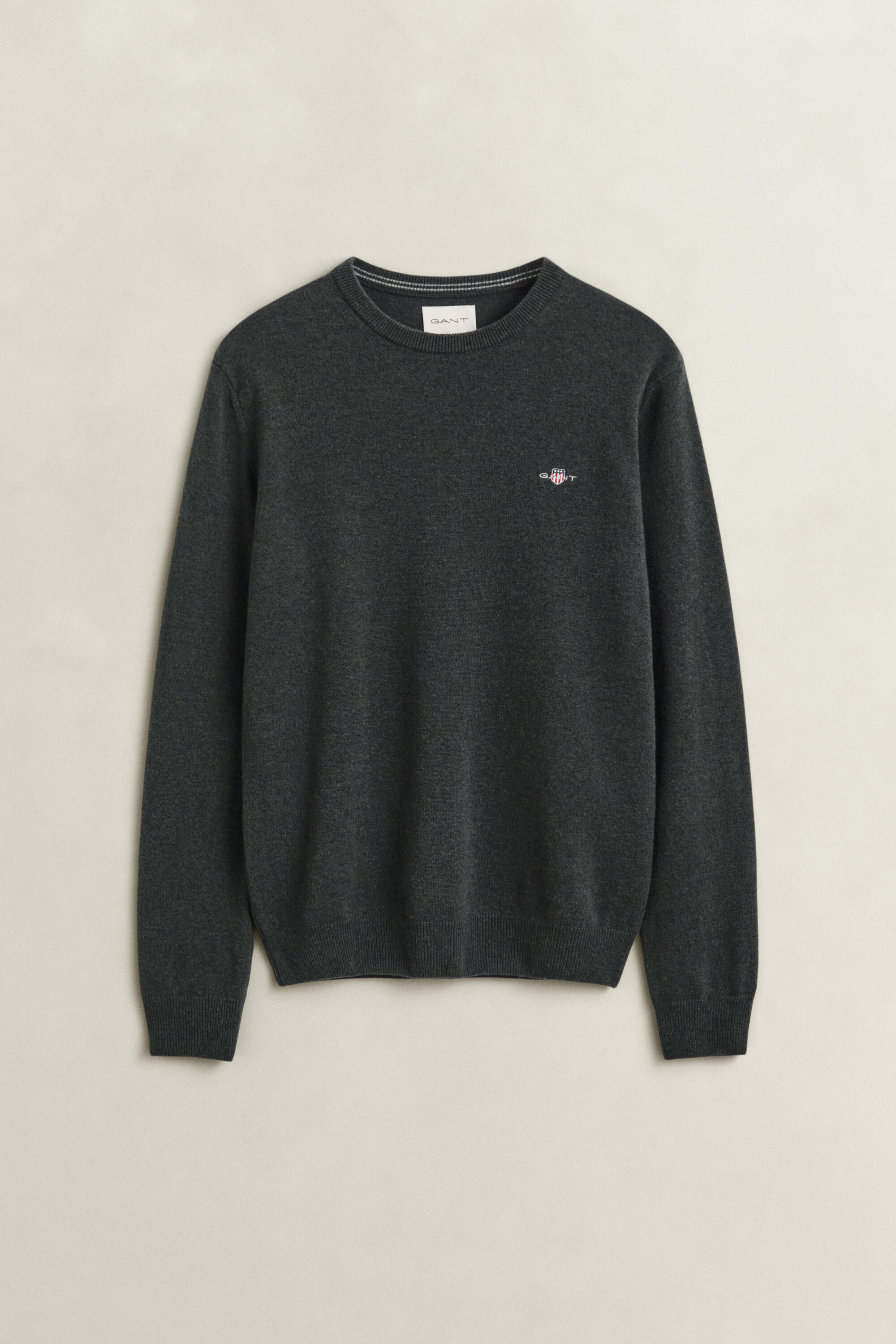 Gant Herren Vert Pullover Mit Rundhalsausschnitt Superfine - Bild 3