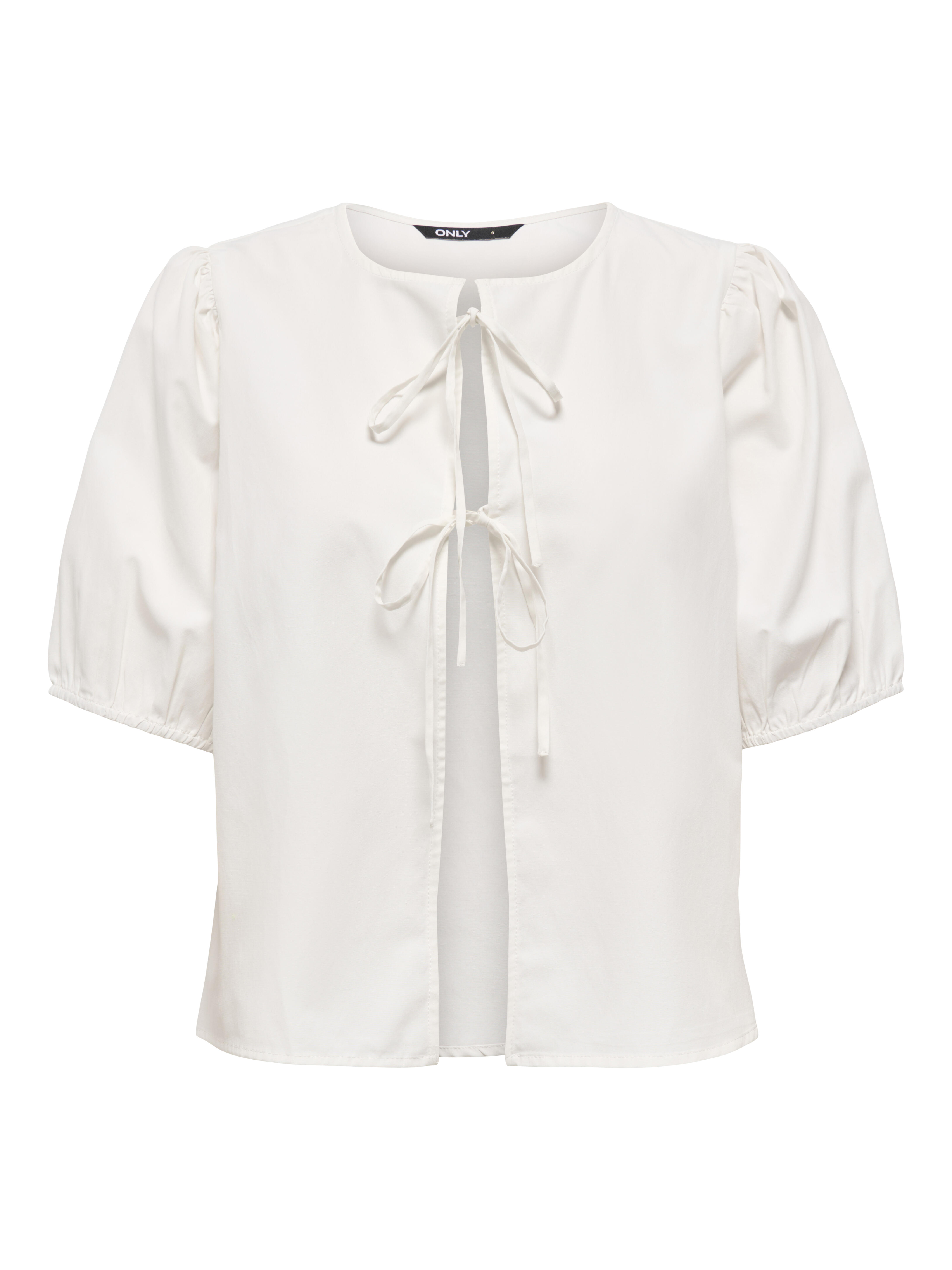 Only Damen Creme Bluse Jenna 15368592 Regular Fit - Bild 2