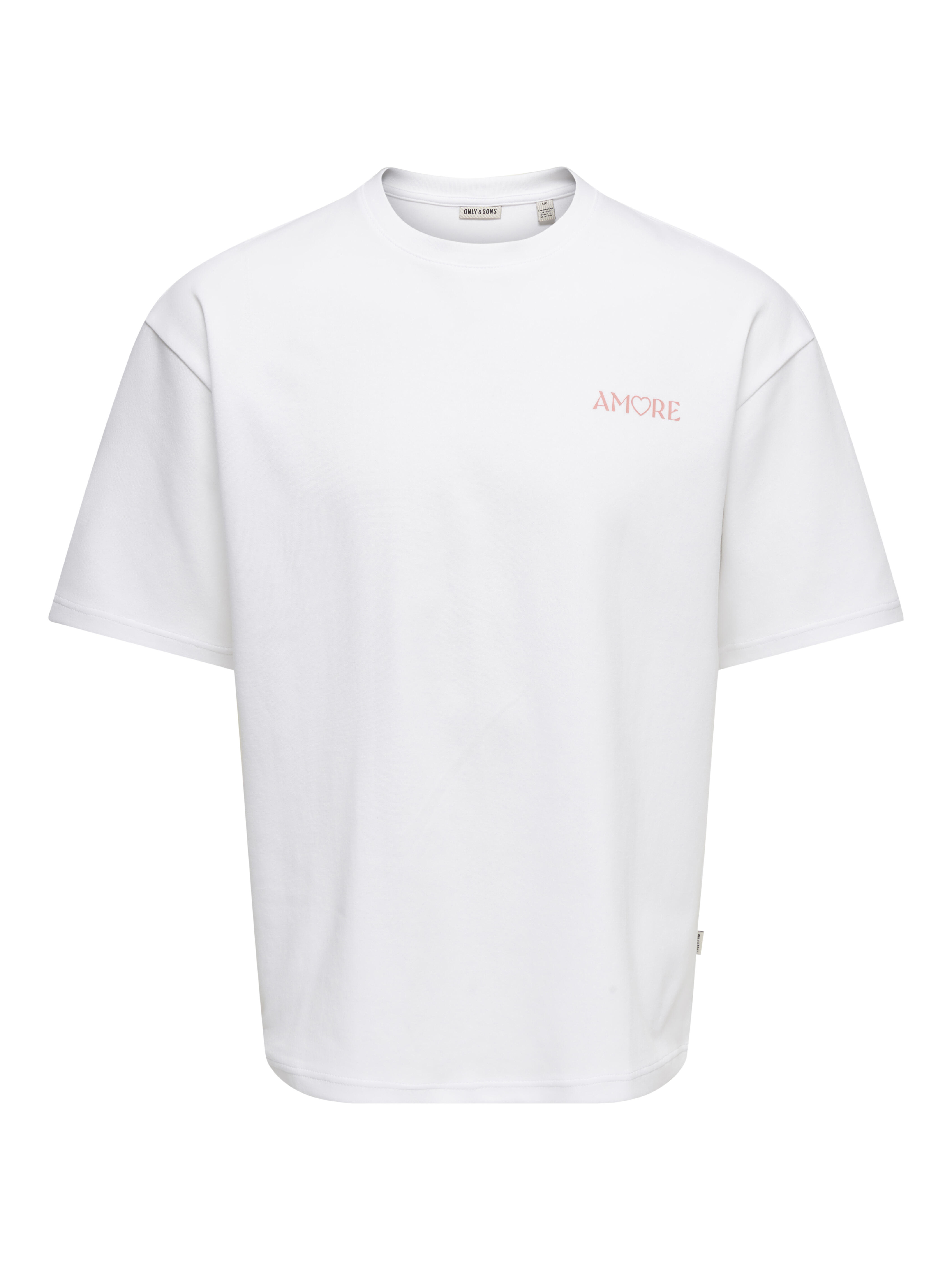 Only & Sons Herren T-Shirt Gr. L - Weiß - Bild 3