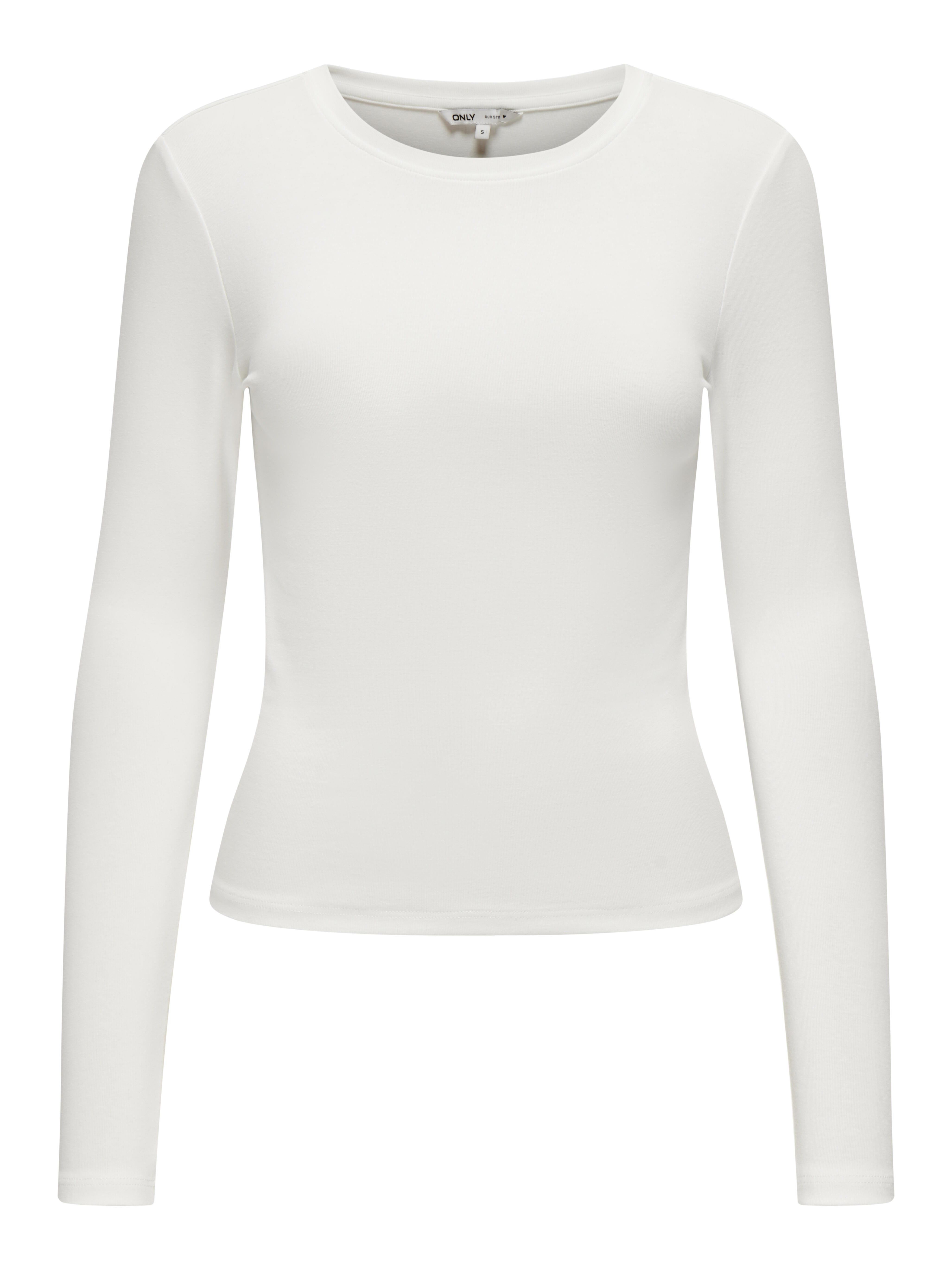 Only - Onlriley O-Neck L/S Top Jrs Noos Cloud Dancer - Gr. - M