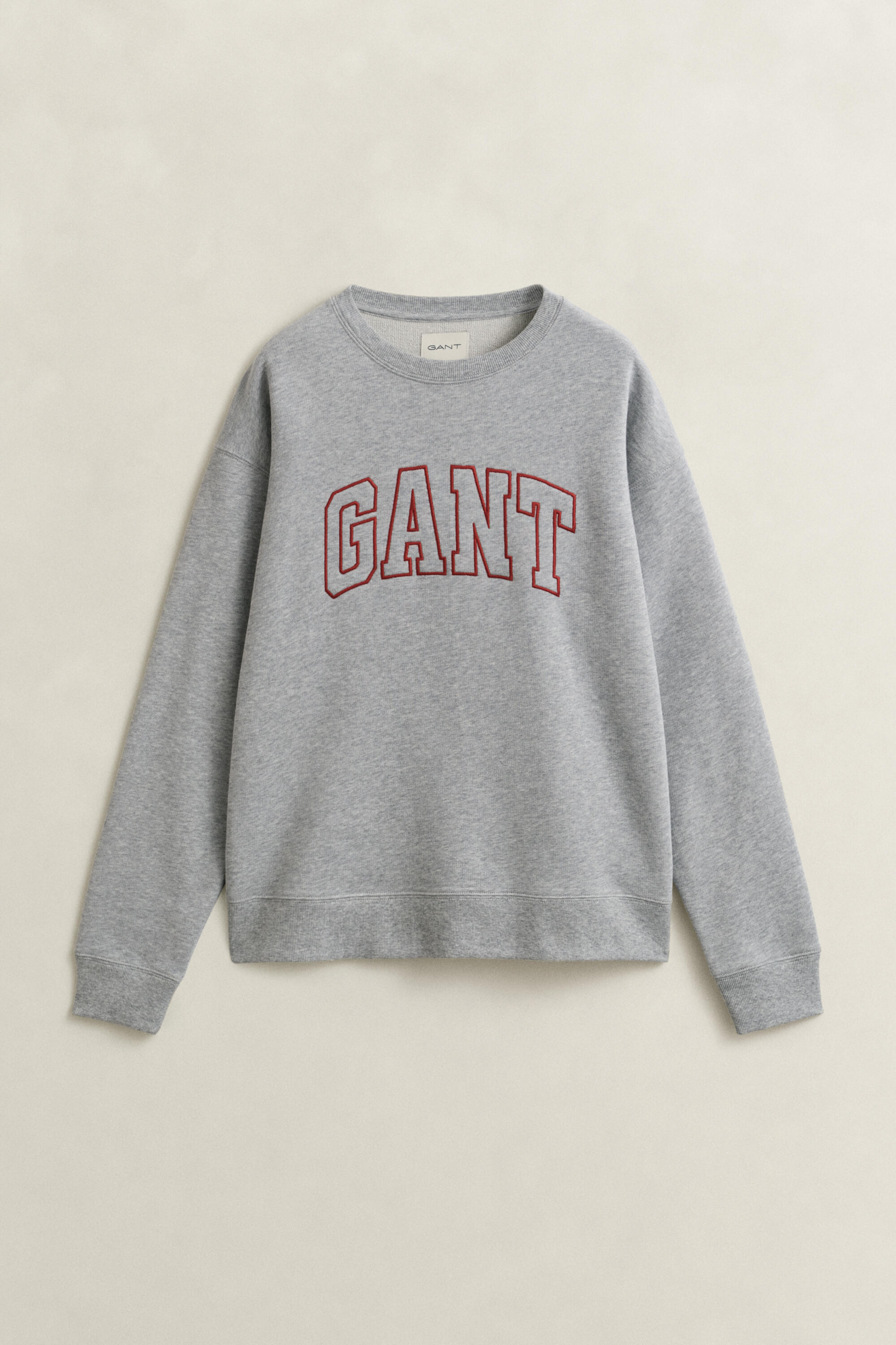 Gant Damen - Graphic Sweatshirt Light Grey Melange - Gr. - L