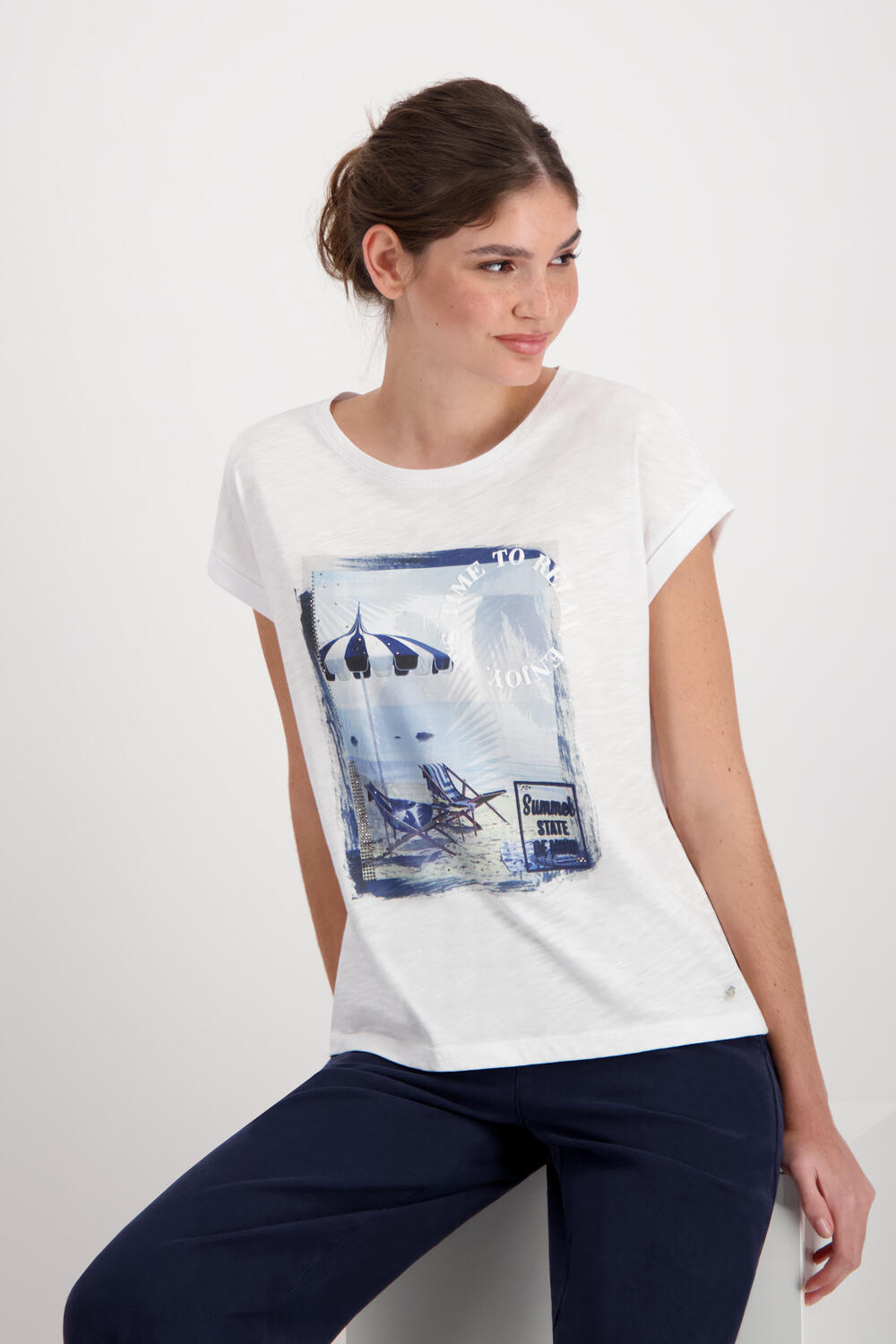 Deutschland Shirt mit Beach Schrift Print 3D | monari