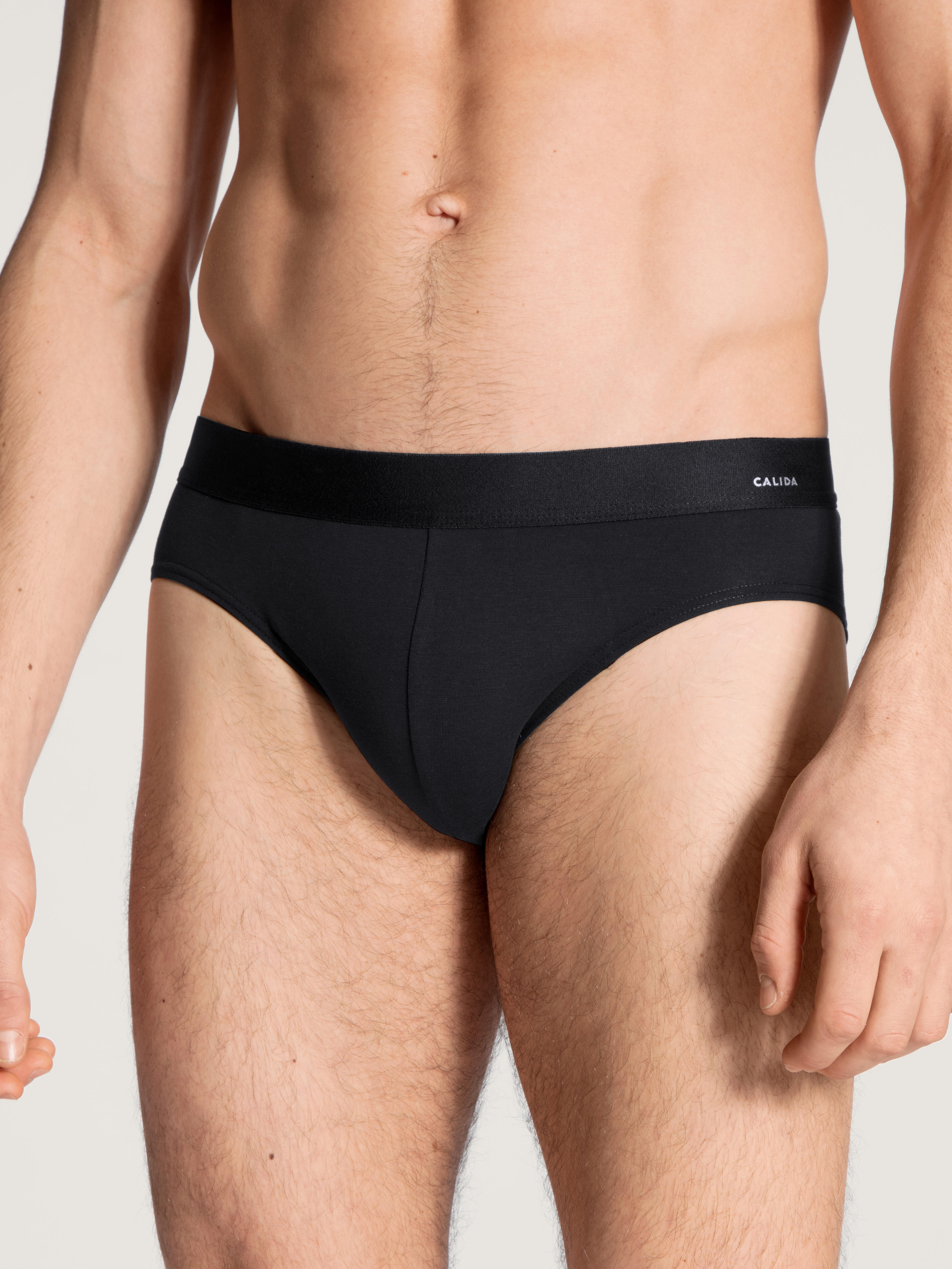 Calida Herren Schwarz Slip Cotton Code 22090, Xl - Bild 2