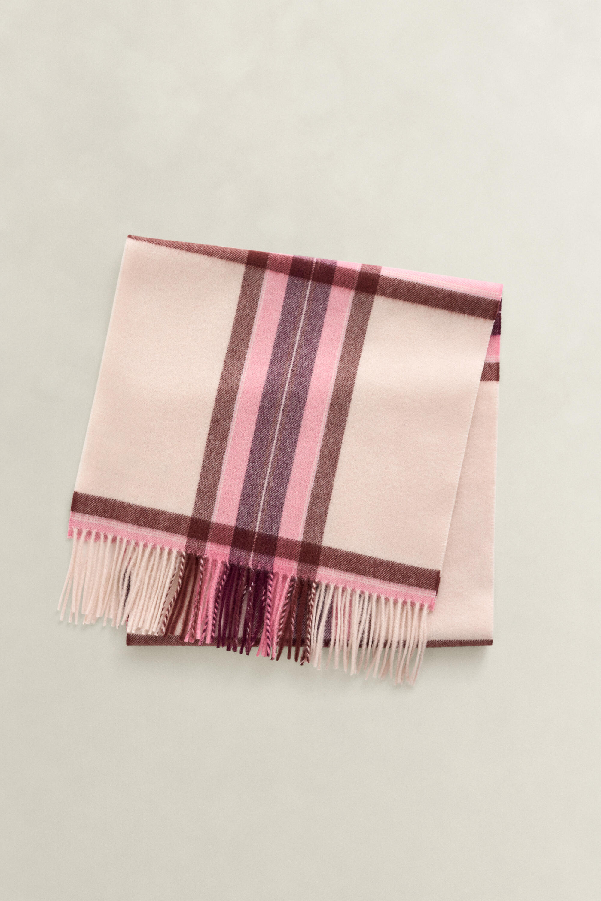 Gant Damen - Wollschal Mit Tartan-Muster Refined Pink - Gr. - Os