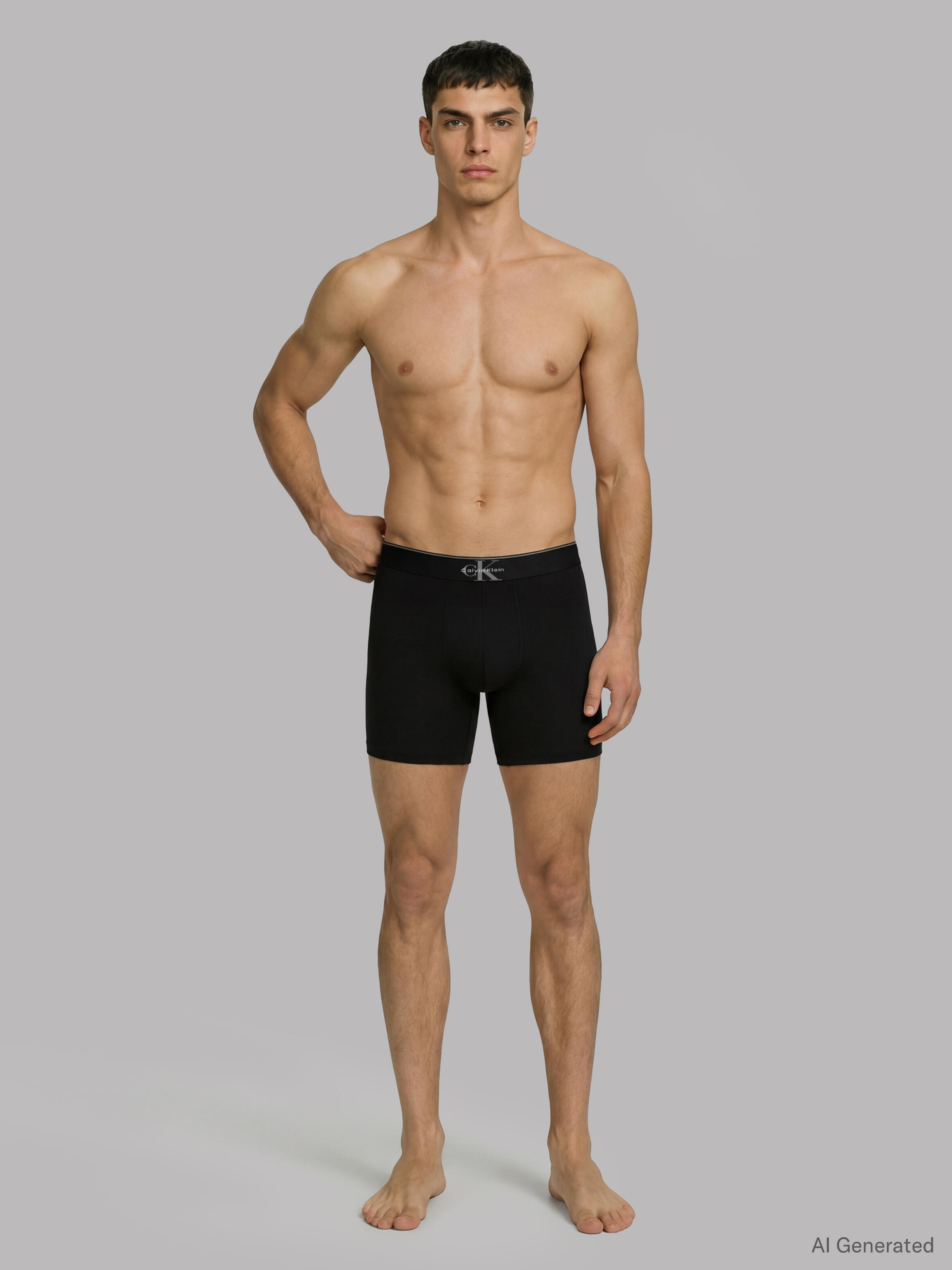 Calvin Klein Underwear Herren Schwarz Boxer Brief 3Pk - Bild 3