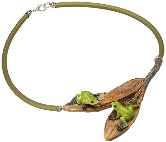 Anna Mütz: Collier "Laubfrösche"