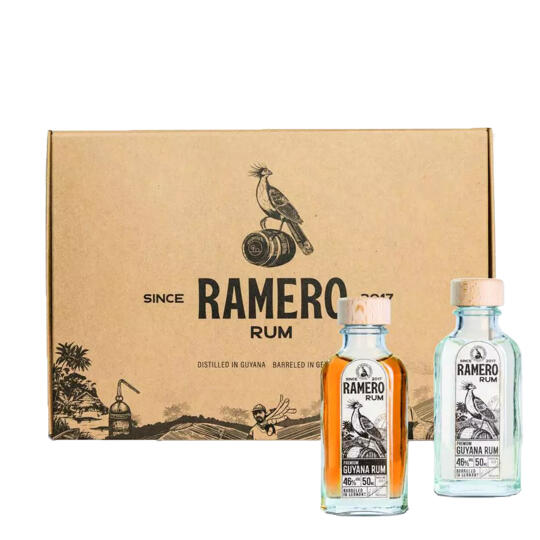 RAMERO Rum Tasting Box (2x50ml) - Rum aus Süddeutschlands größtem Rumfasslager